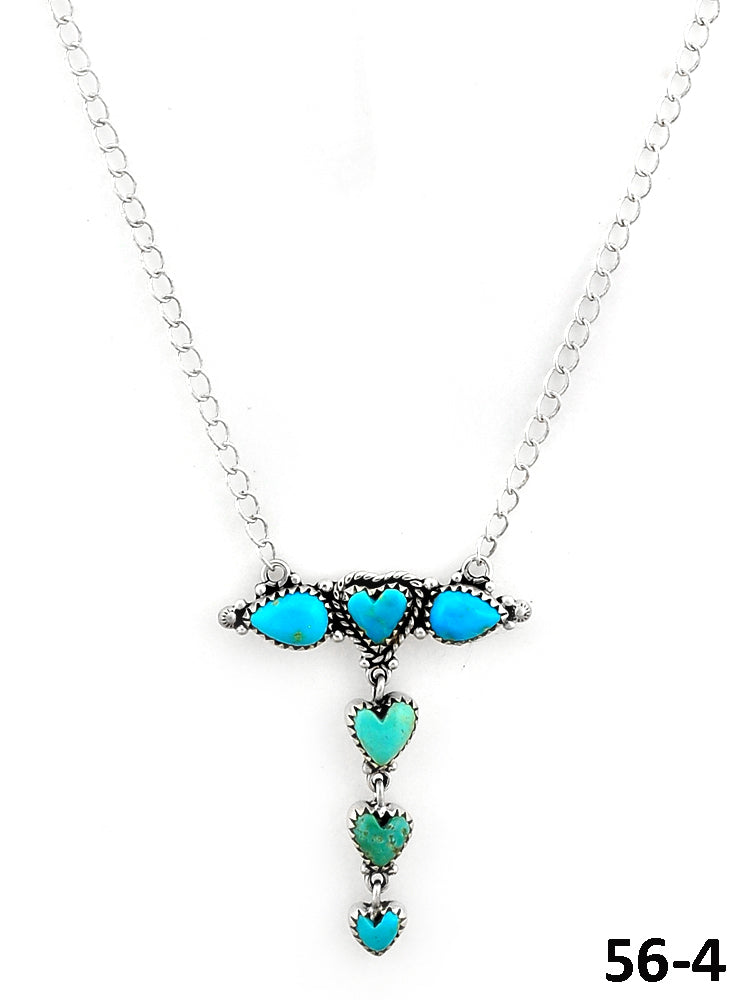 Southwest Made Cripple Creek & Sterling Silver Necklace