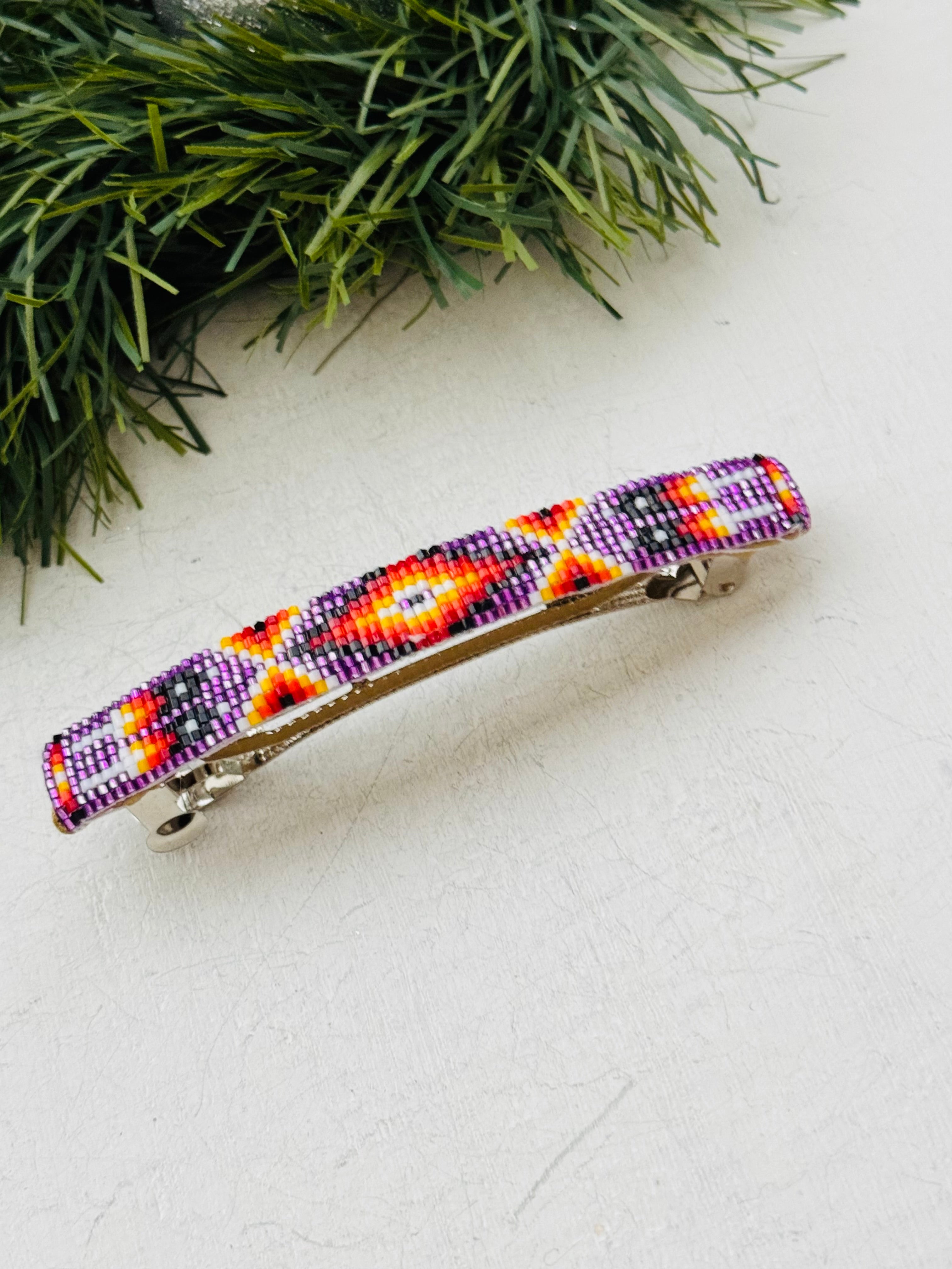 Navajo Made Bended Hair Barrette Pair