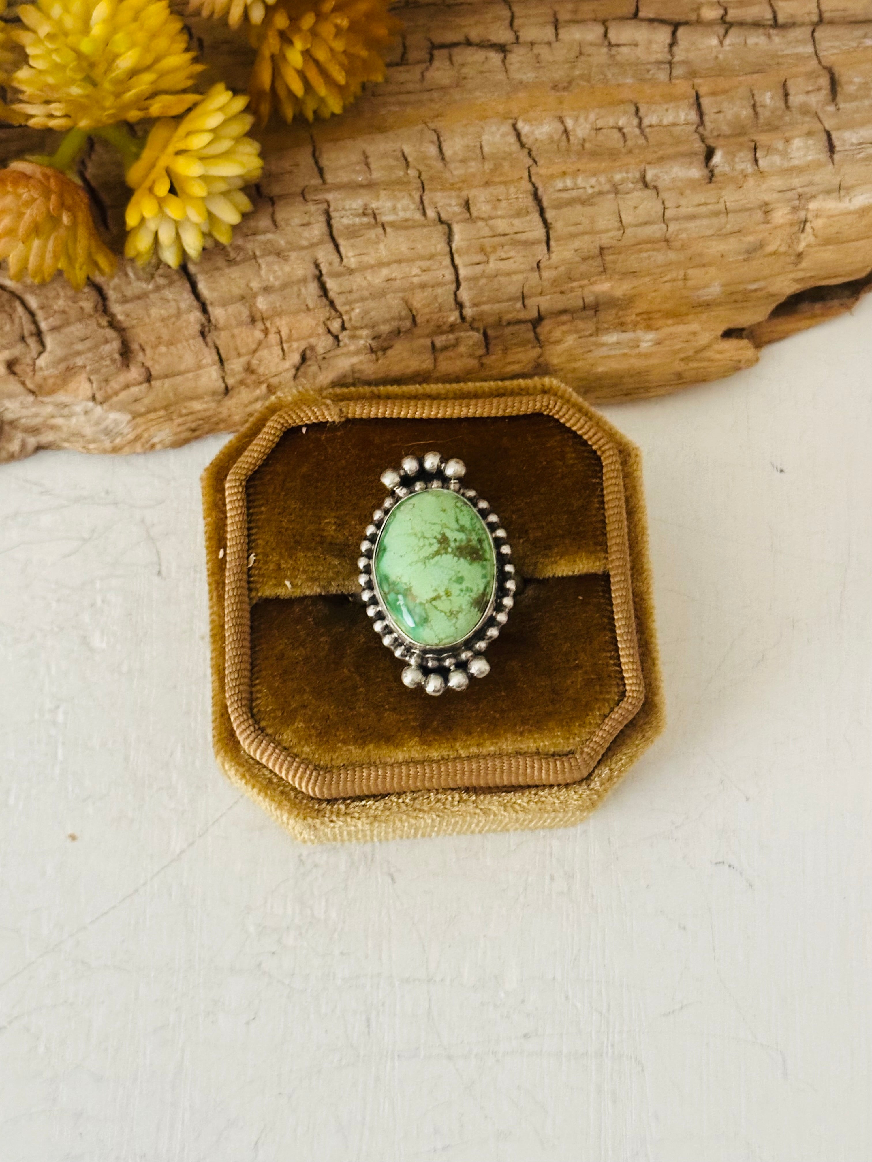 Navajo Made Turquoise & Sterling Silver Ring