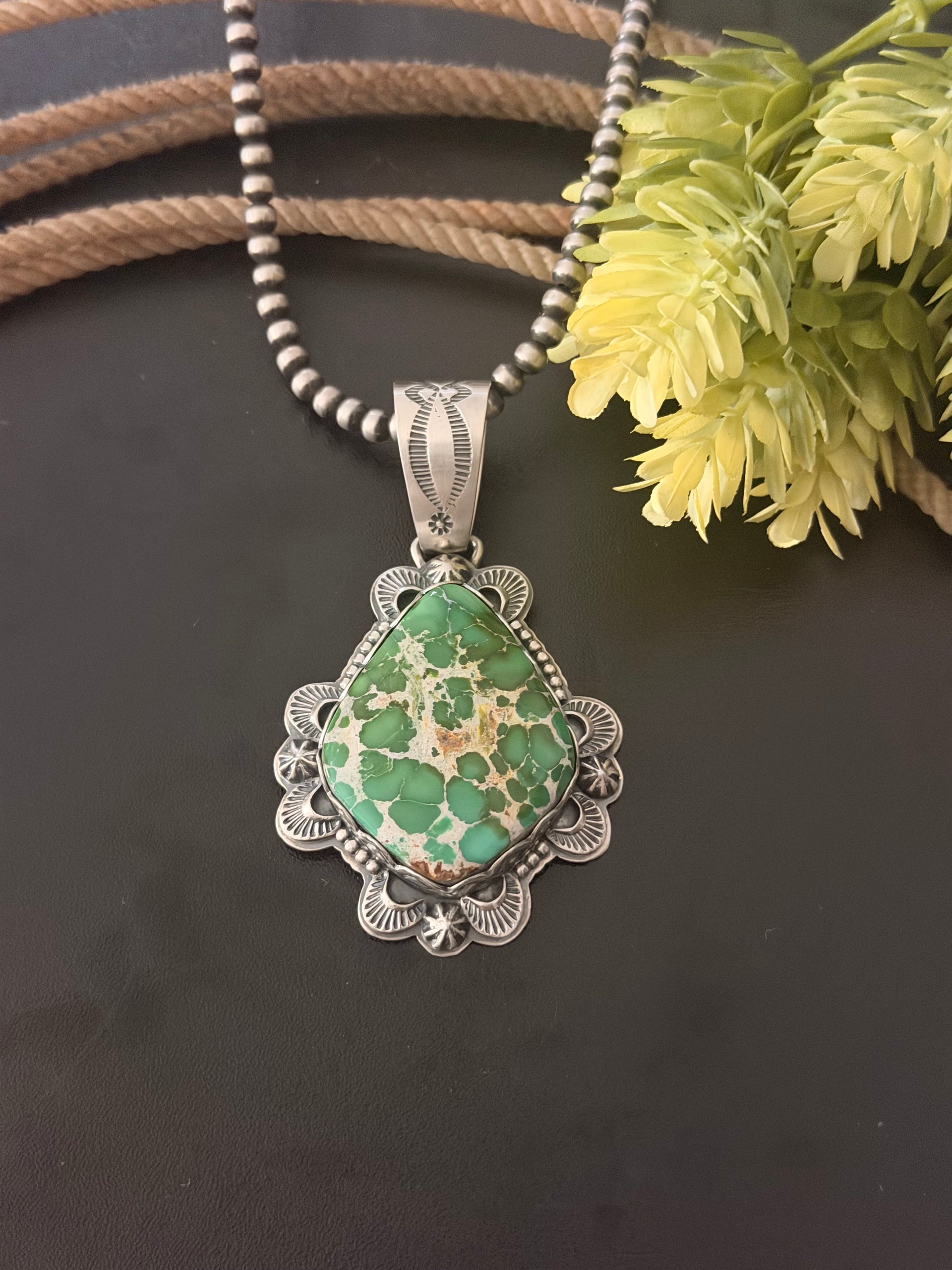 Randy Boyd Sonoran Gold Turquoise & Sterling Silver Pendant