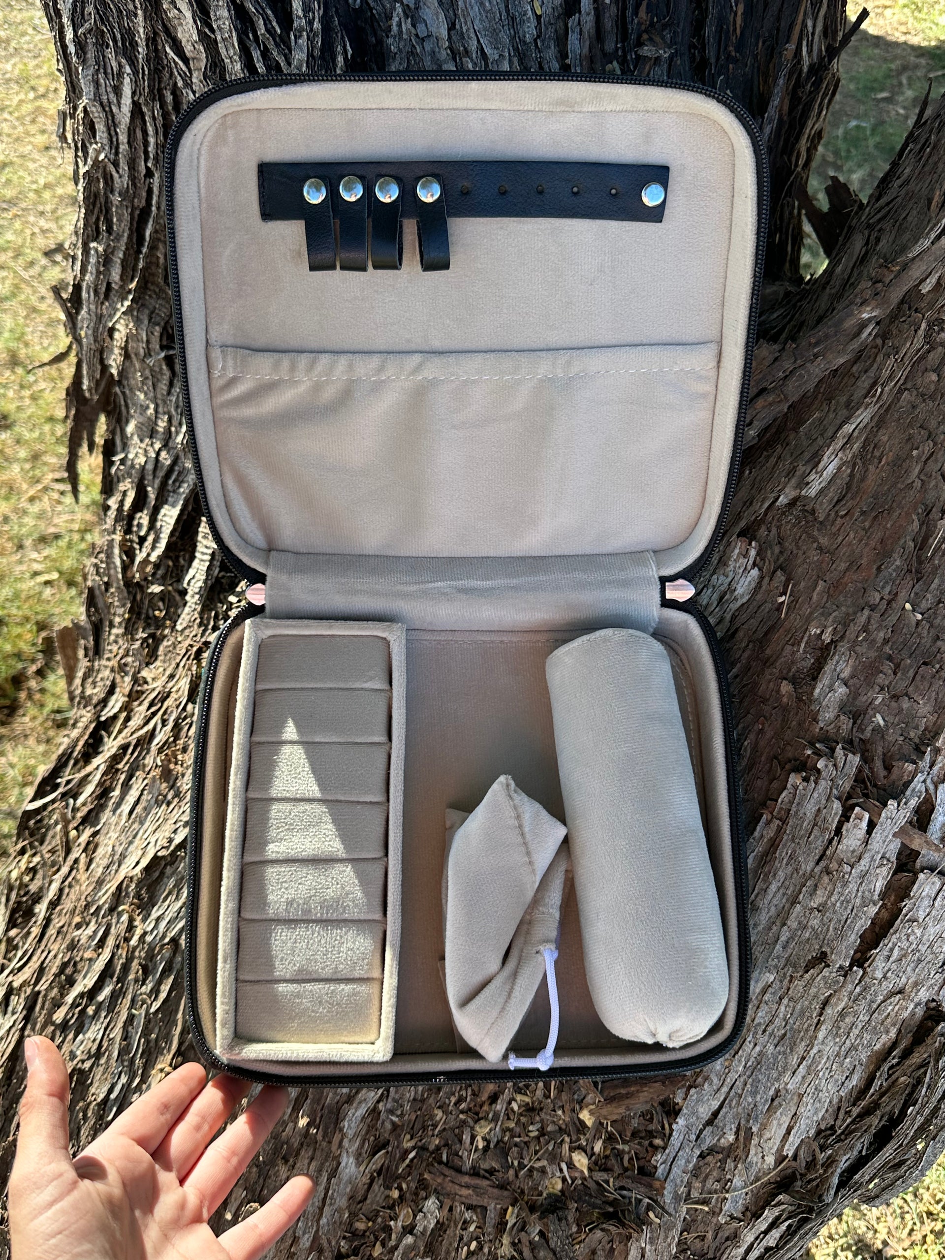 Genuine Leather Cowhide & Saddle Blanket Jewelry Box