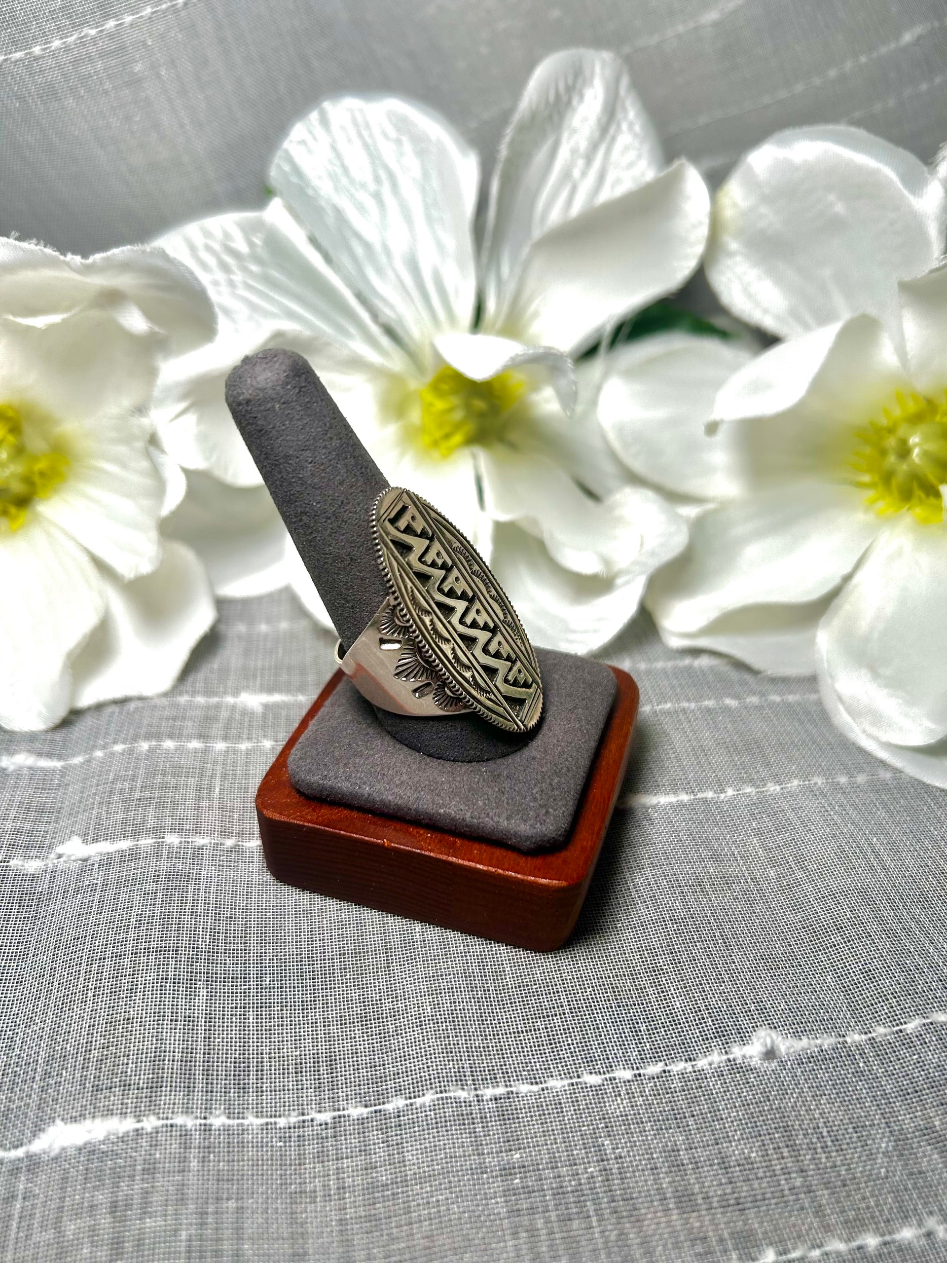 Navajo Made Sterling Silver Ring Size 11.25