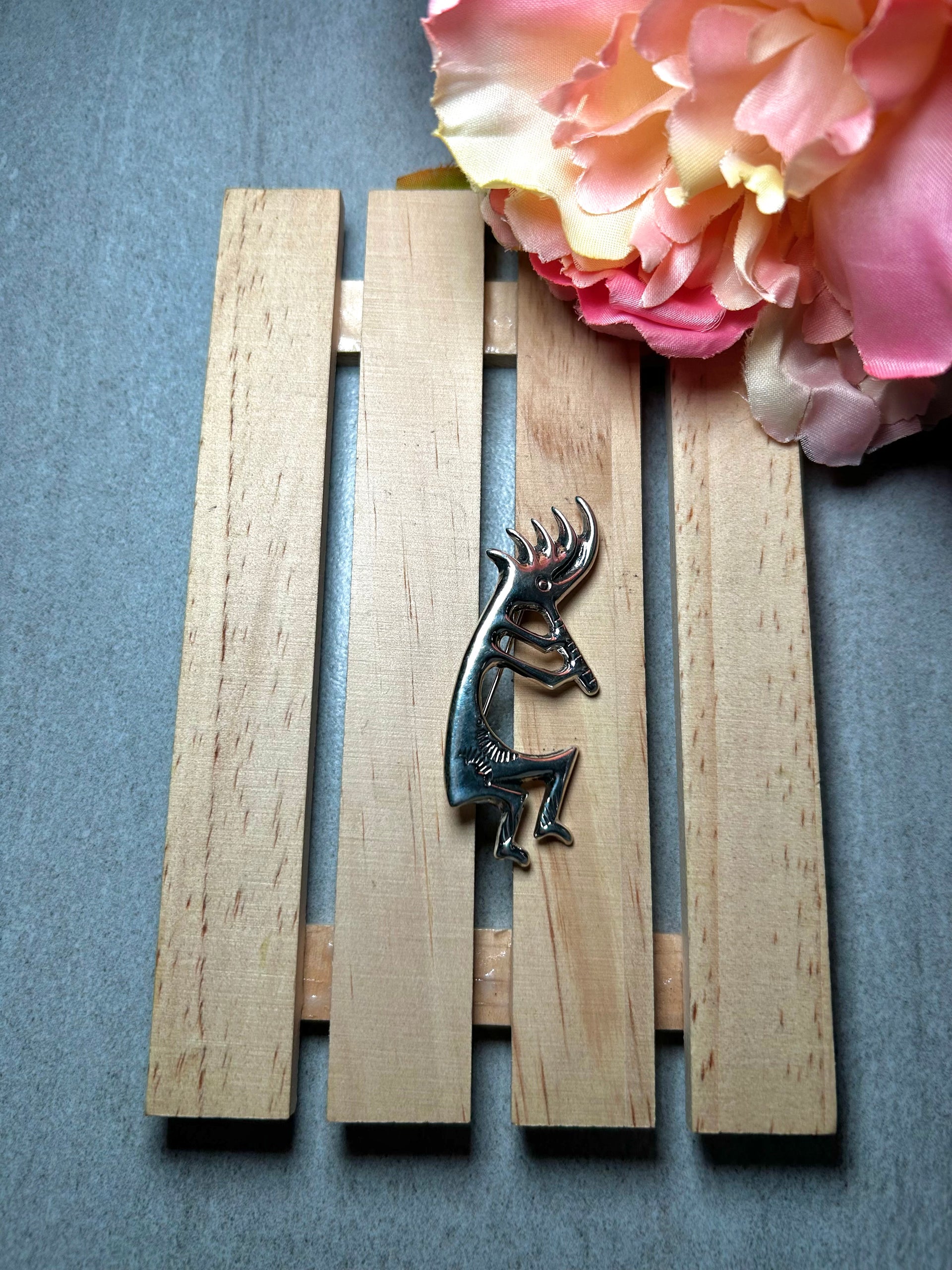 Navajo Made Sterling Silver Pin