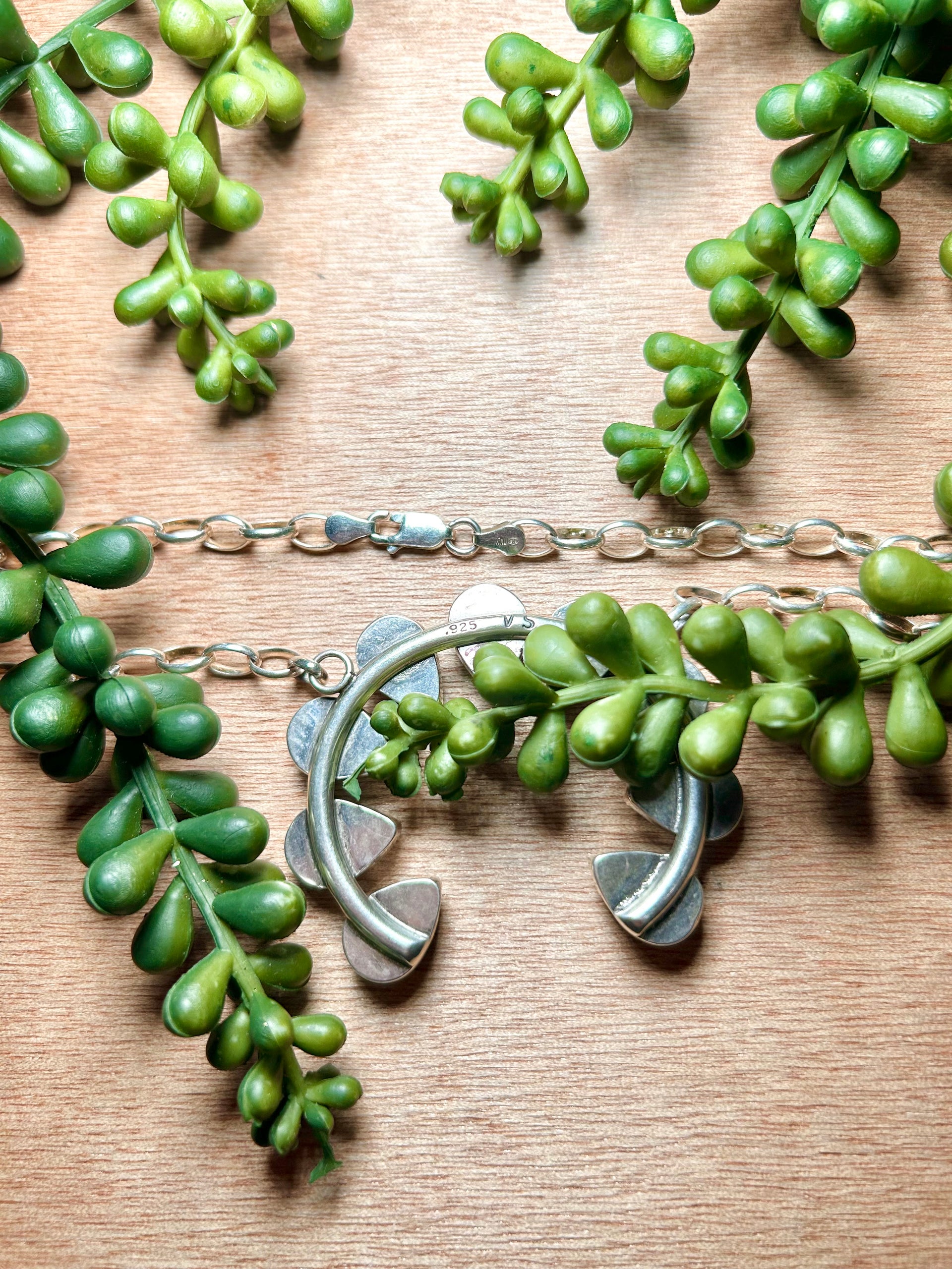 Virginia Sandoval Petrified Wood & Sterling Silver Necklace