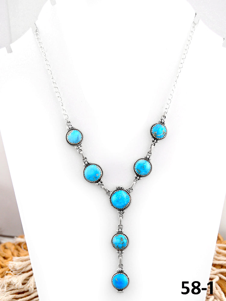 Southwest Handmade White Water & Sterling Silver Necklace