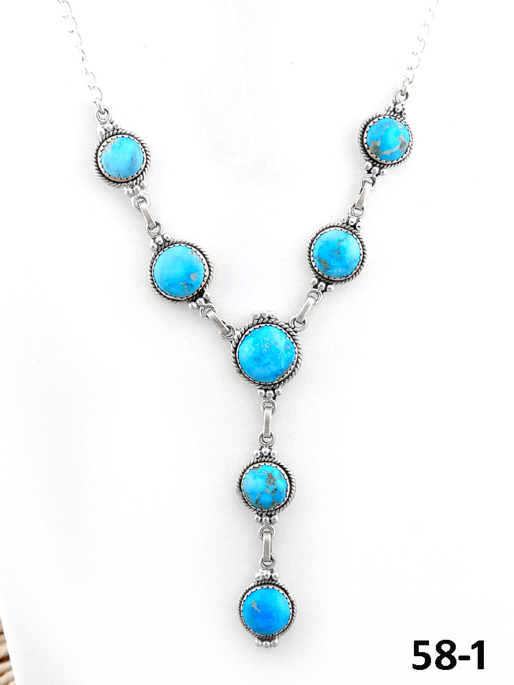 Southwest Handmade White Water & Sterling Silver Necklace