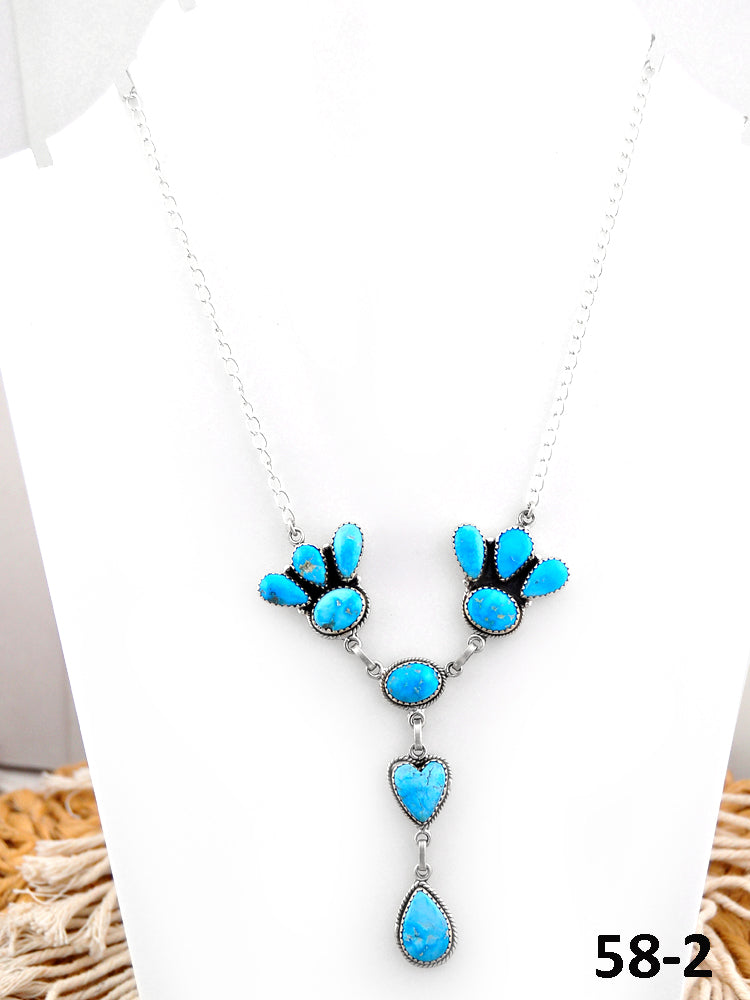 Southwest Handmade White Water & Sterling Silver Necklace