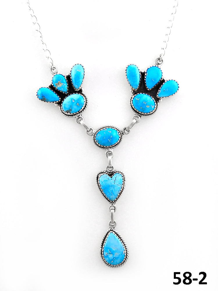 Southwest Handmade White Water & Sterling Silver Necklace