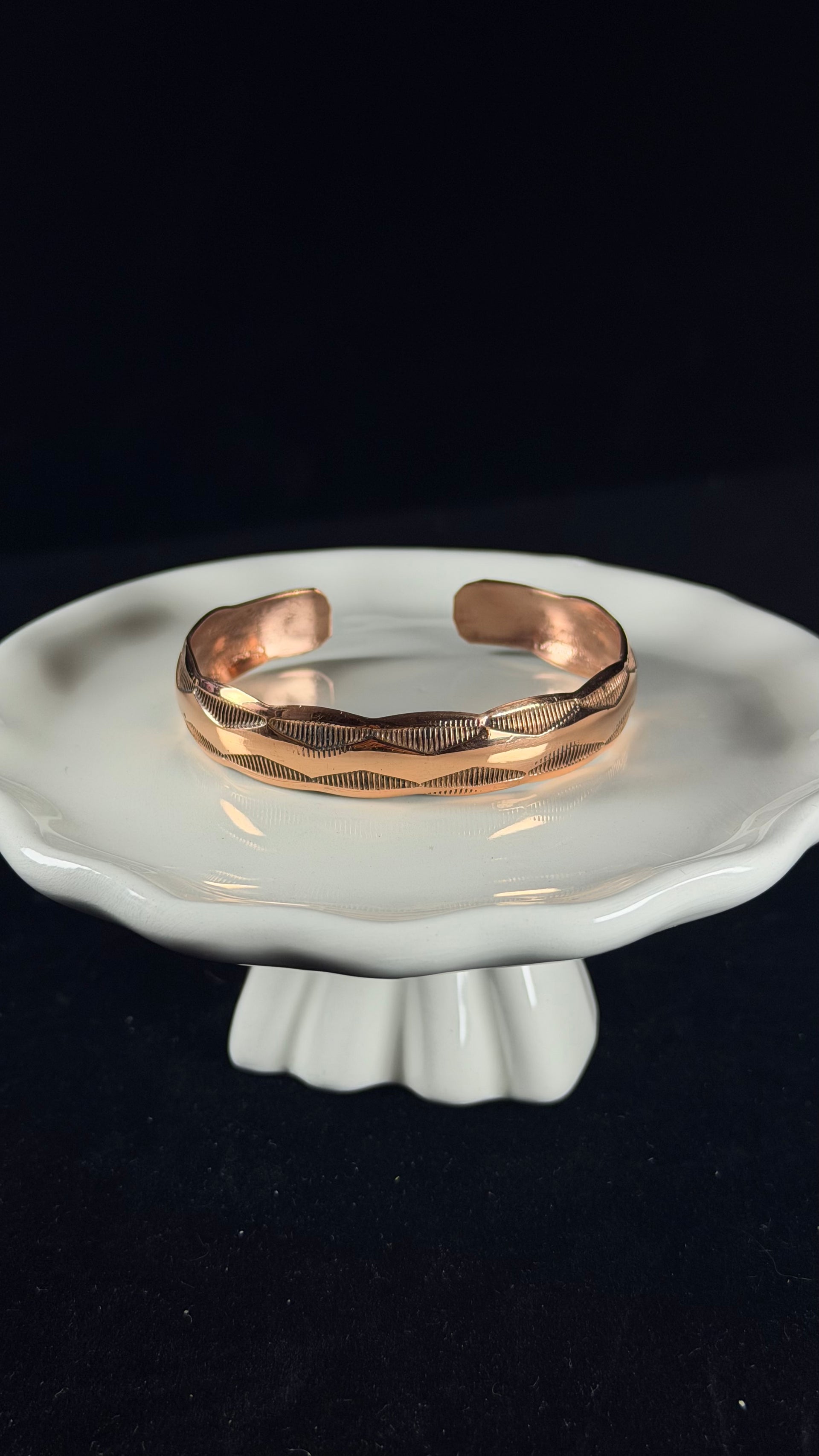 Navajo Made Copper Cuff Bracelet