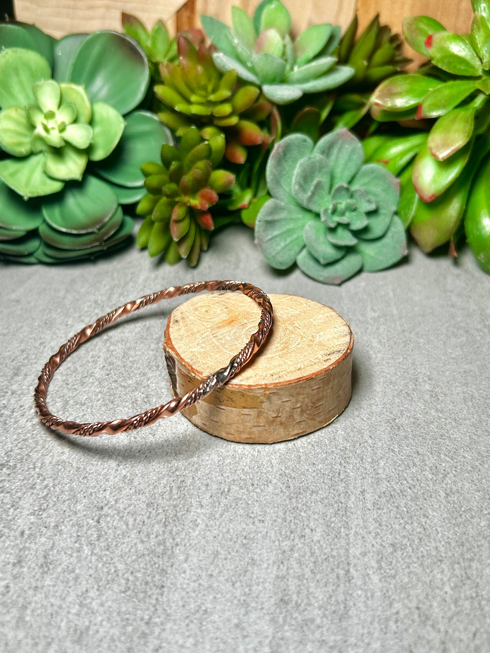 Navajo Made Copper Bangle Bracelet
