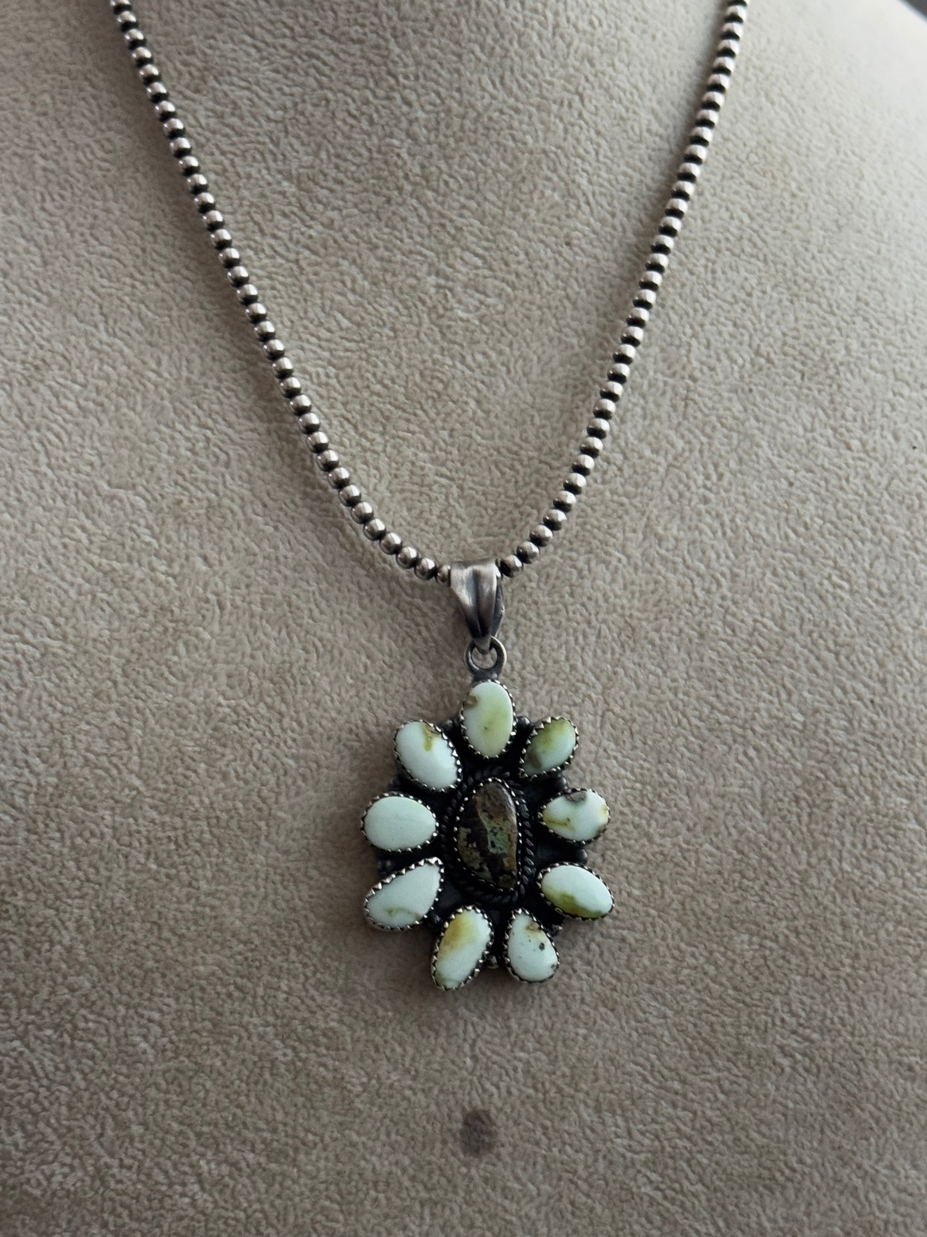 Southwest Multi Stone & Sterling Silver Pendant