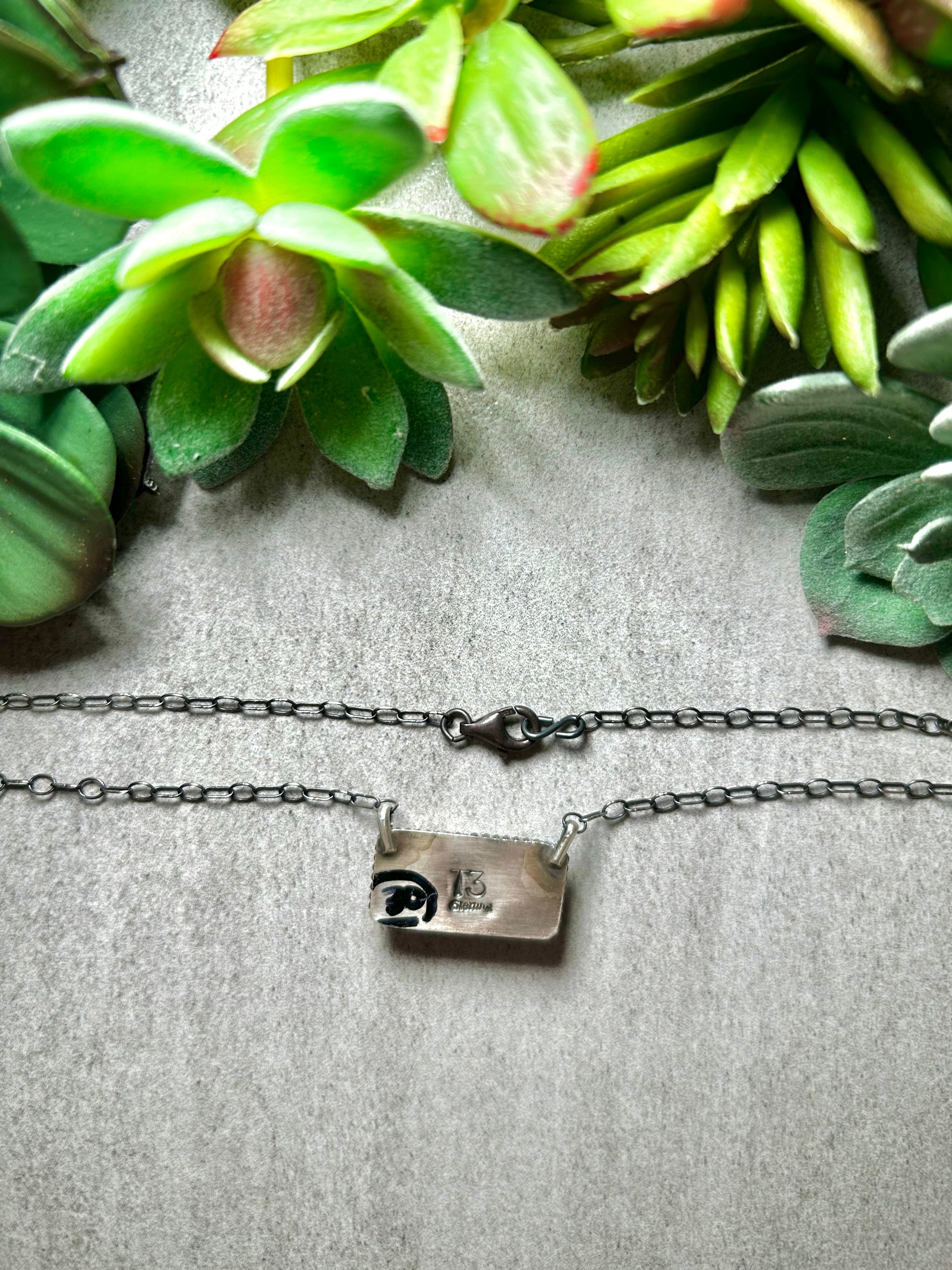 Tia Long Kingman Turquoise & Sterling Silver Necklace