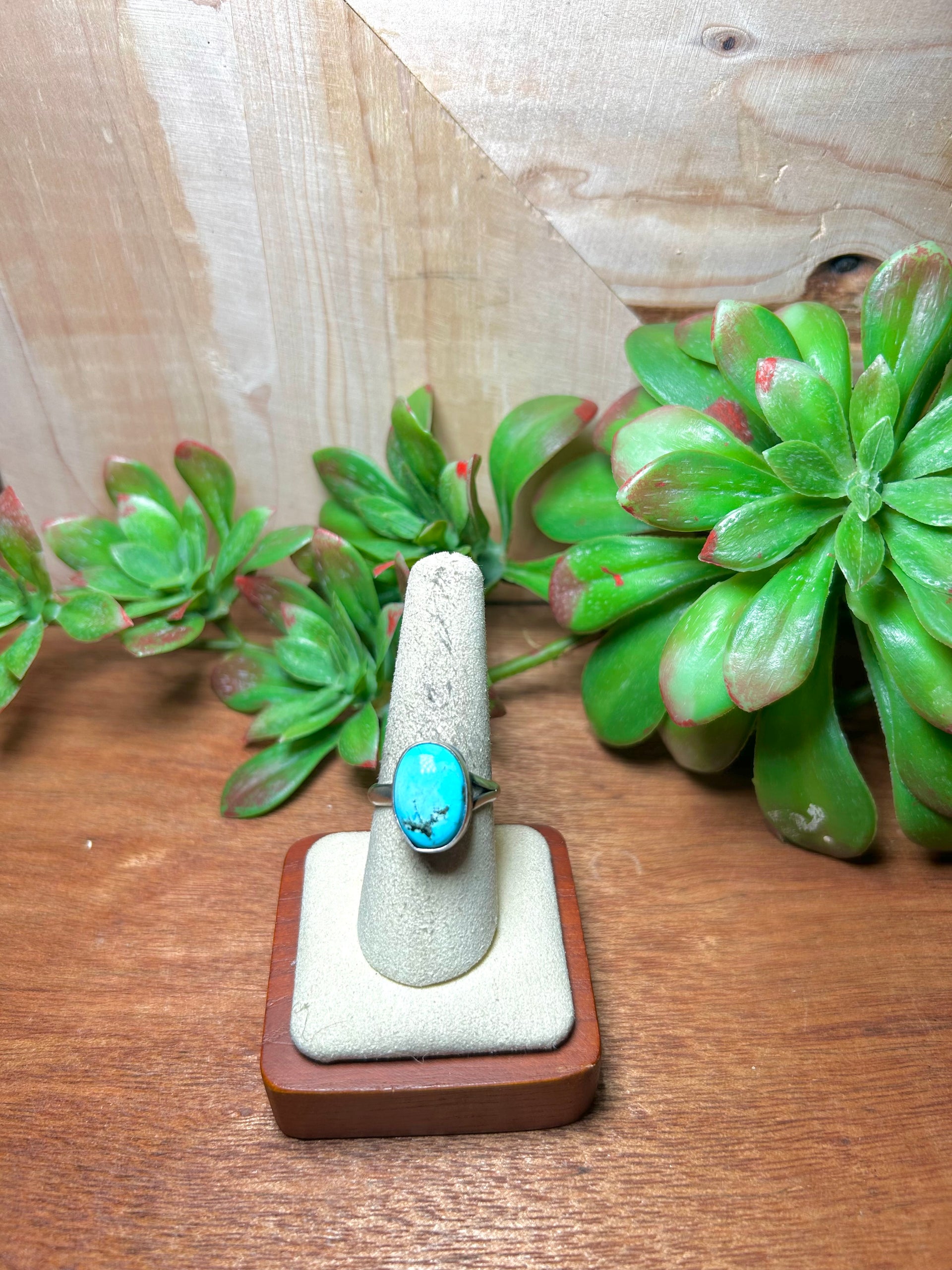 Scott Skeets Golden Hill Turquoise & Sterling Silver Adjustable Ring