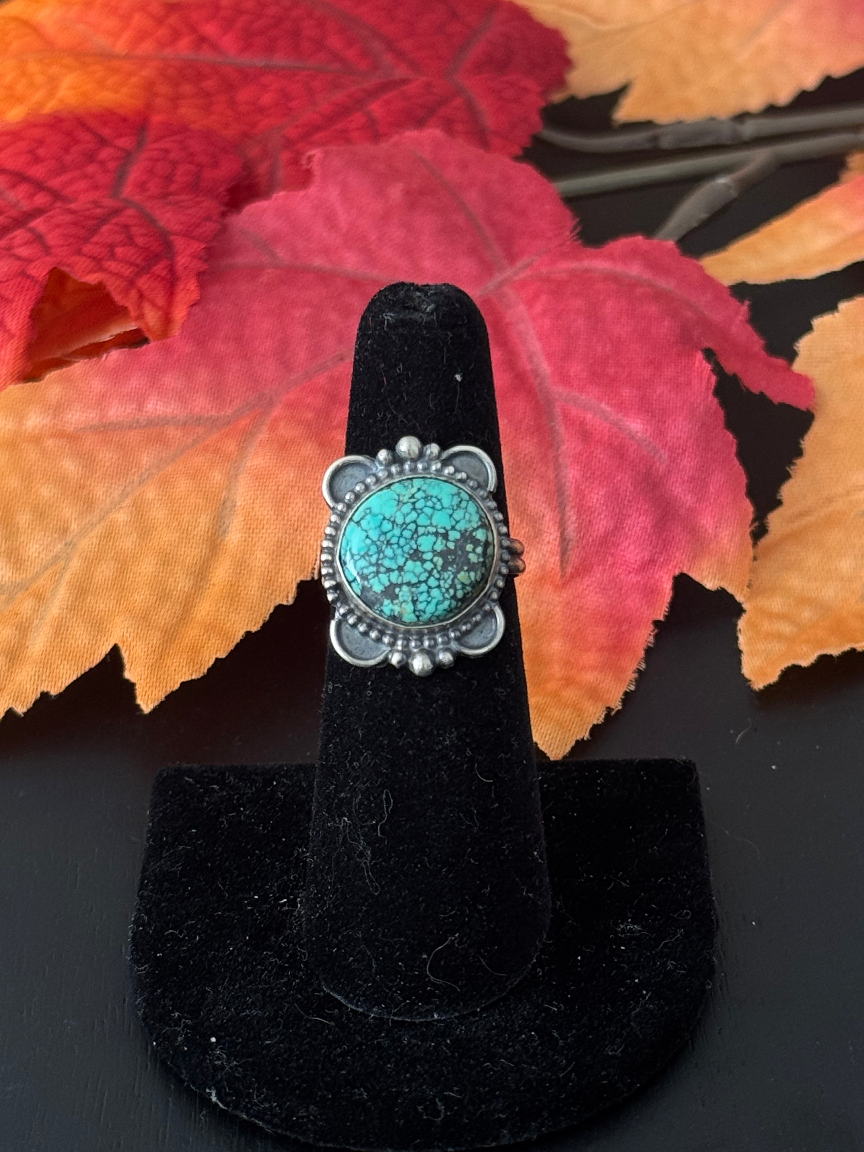 Navajo Made Turquoise & Sterling Silver Ring