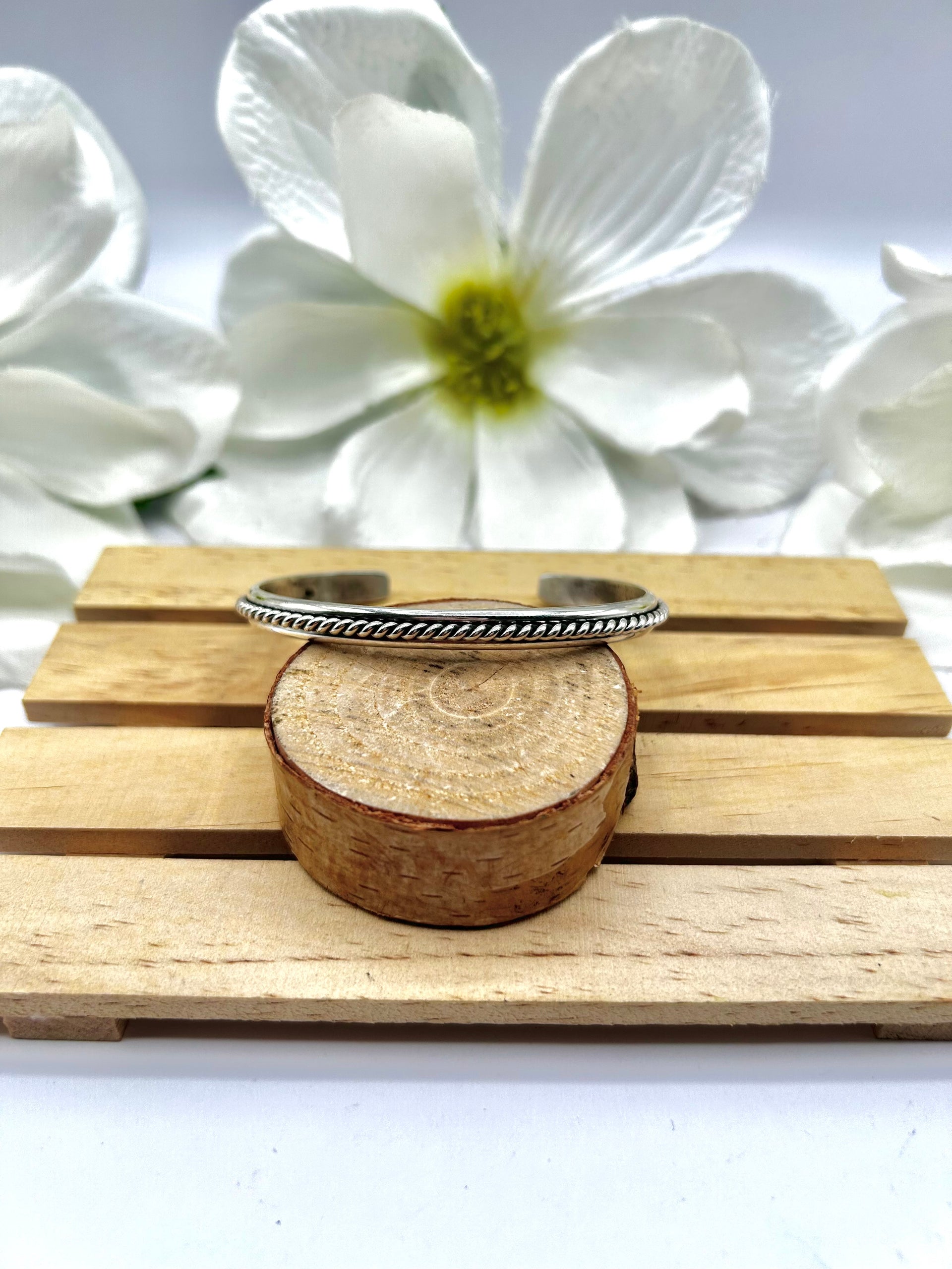 Navajo Made Sterling Silver Cuff Bracelet