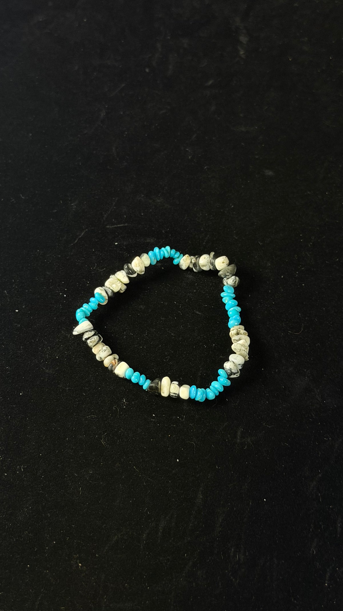 Navajo Strung Multi Stone Stretch Beaded Bracelet
