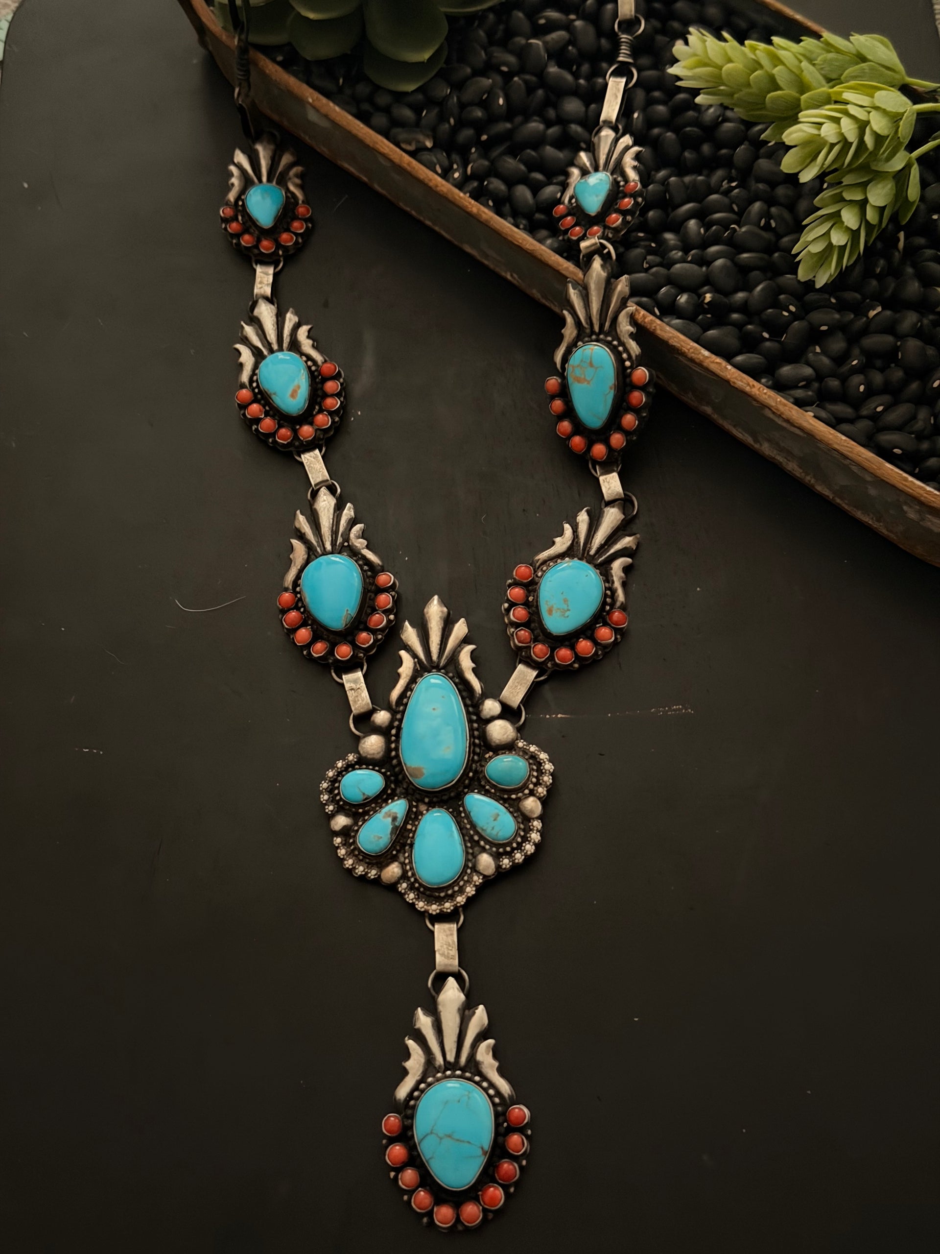 Shawn Cayatineto Multi Stone & Sterling Silver Necklace