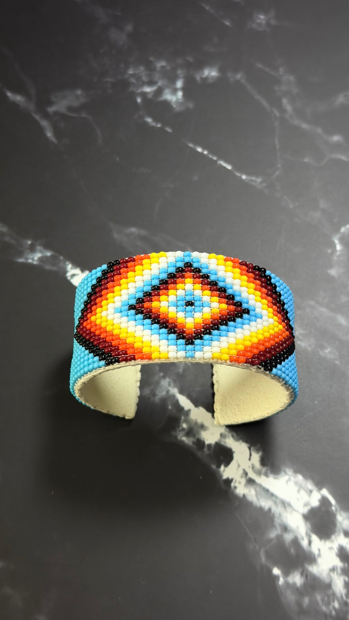 Navajo Made Beaded Cuff Bracelet