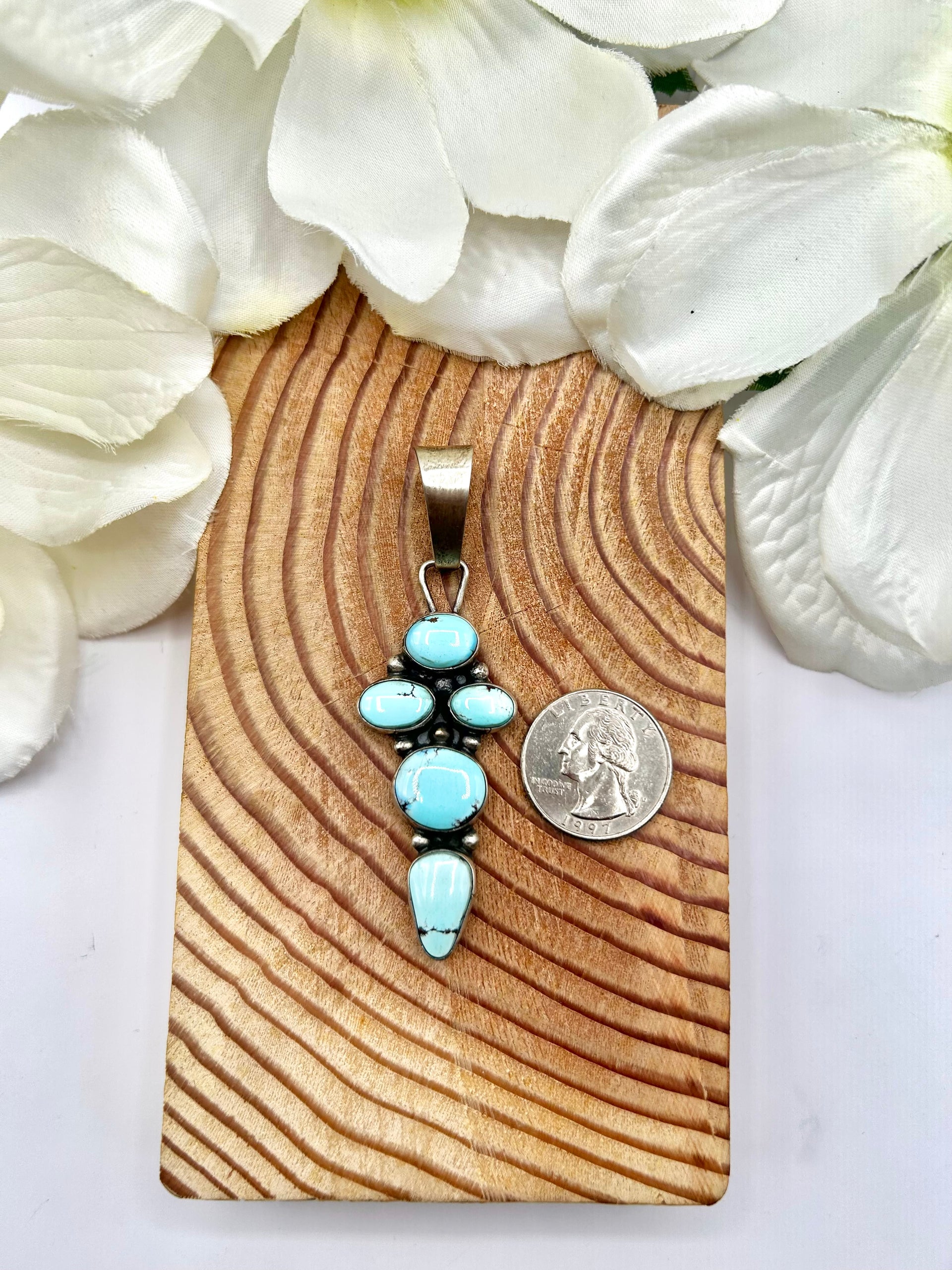 Travis Jim Golden Hill & Sterling Silver Pendant