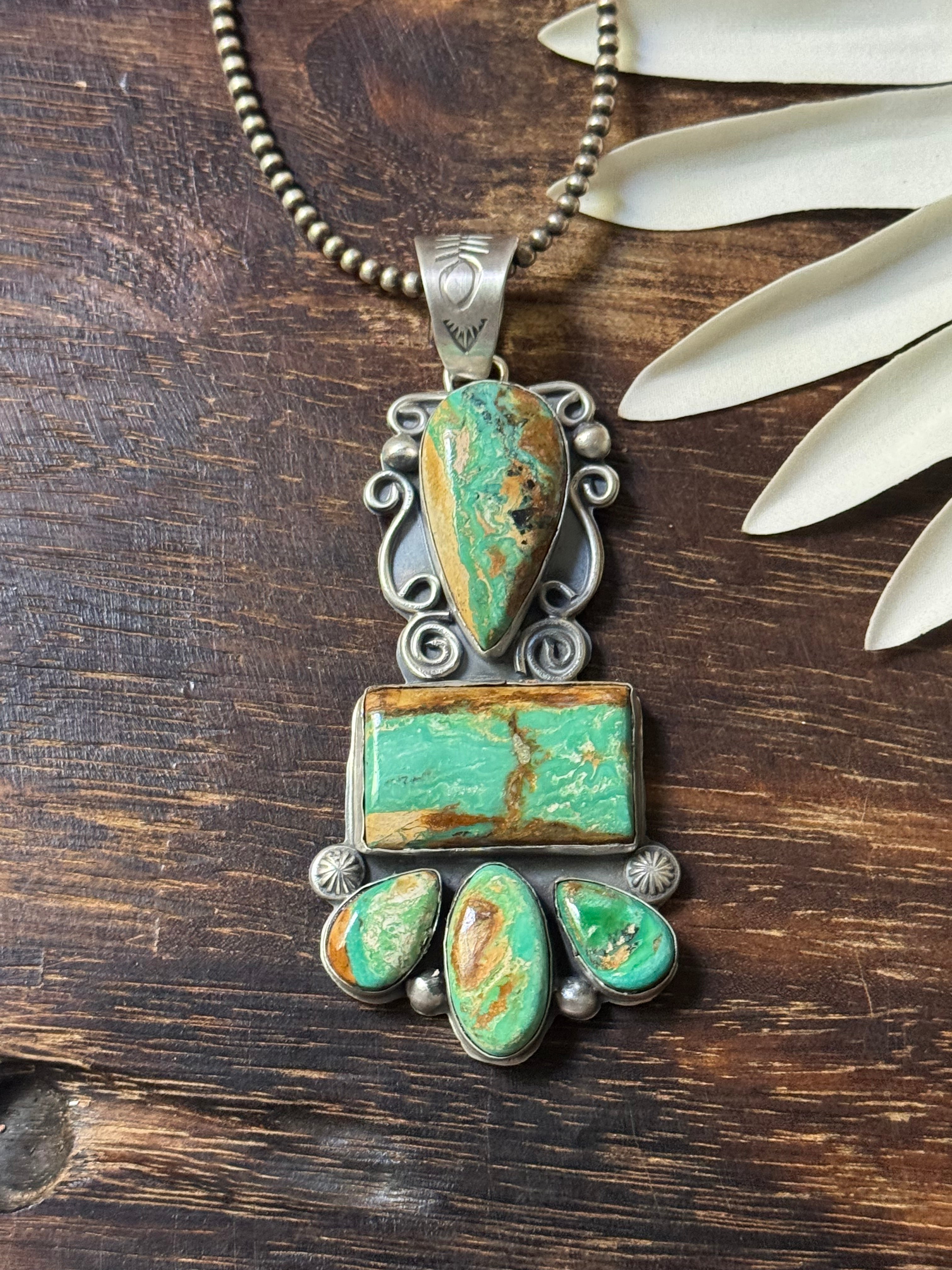 Boyd Ashley Royston Turquoise & Sterling Silver Pendant