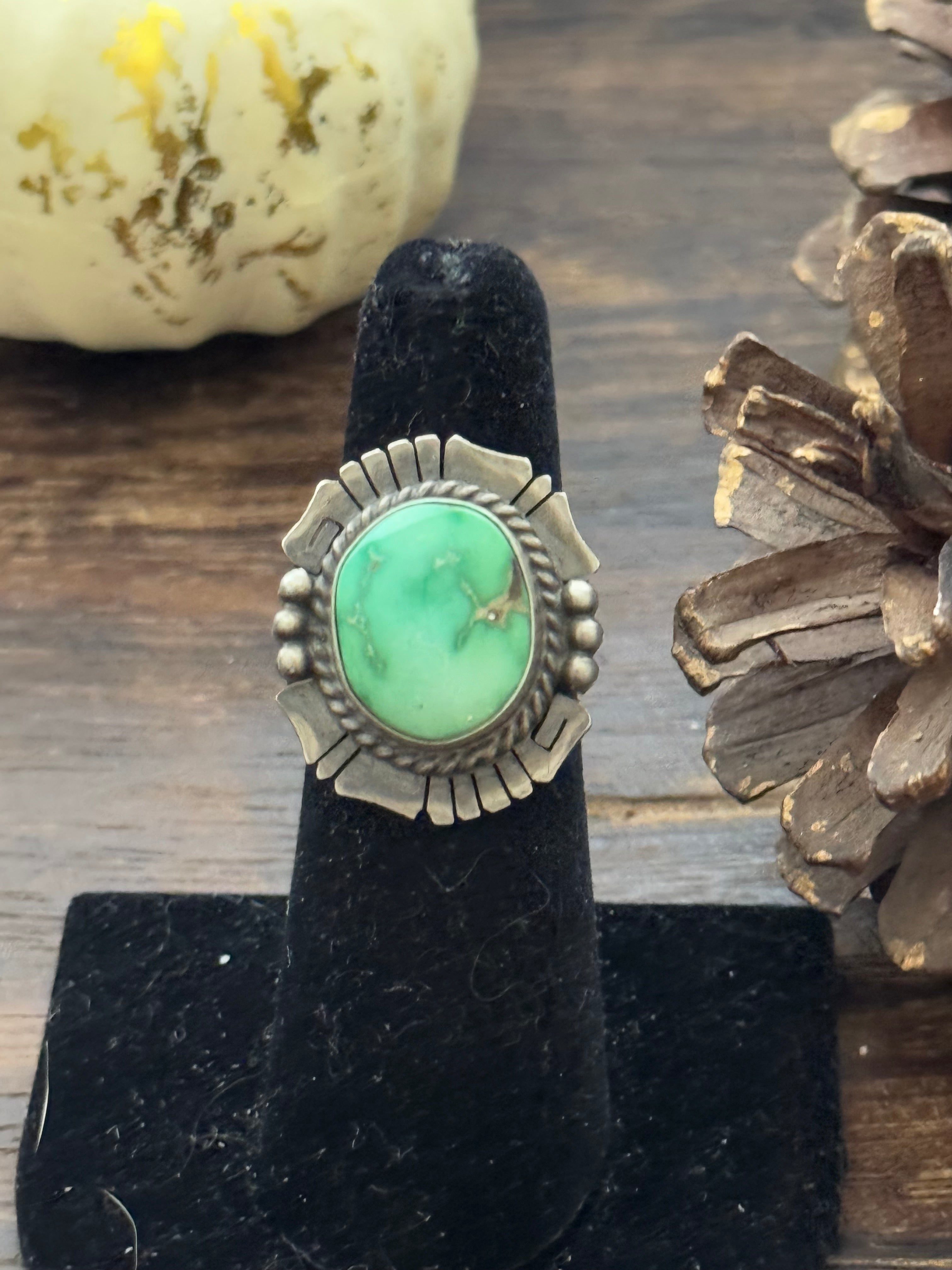 Peggy Skeets Turquoise & Sterling Silver Ring