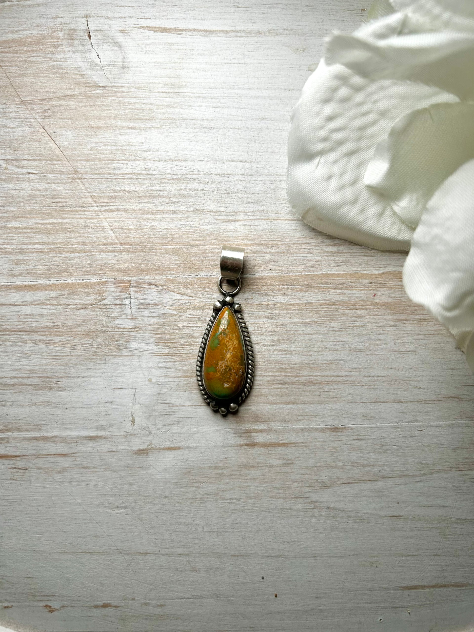 Zachariah David Evans Turquoise & Sterling Silver Pendant