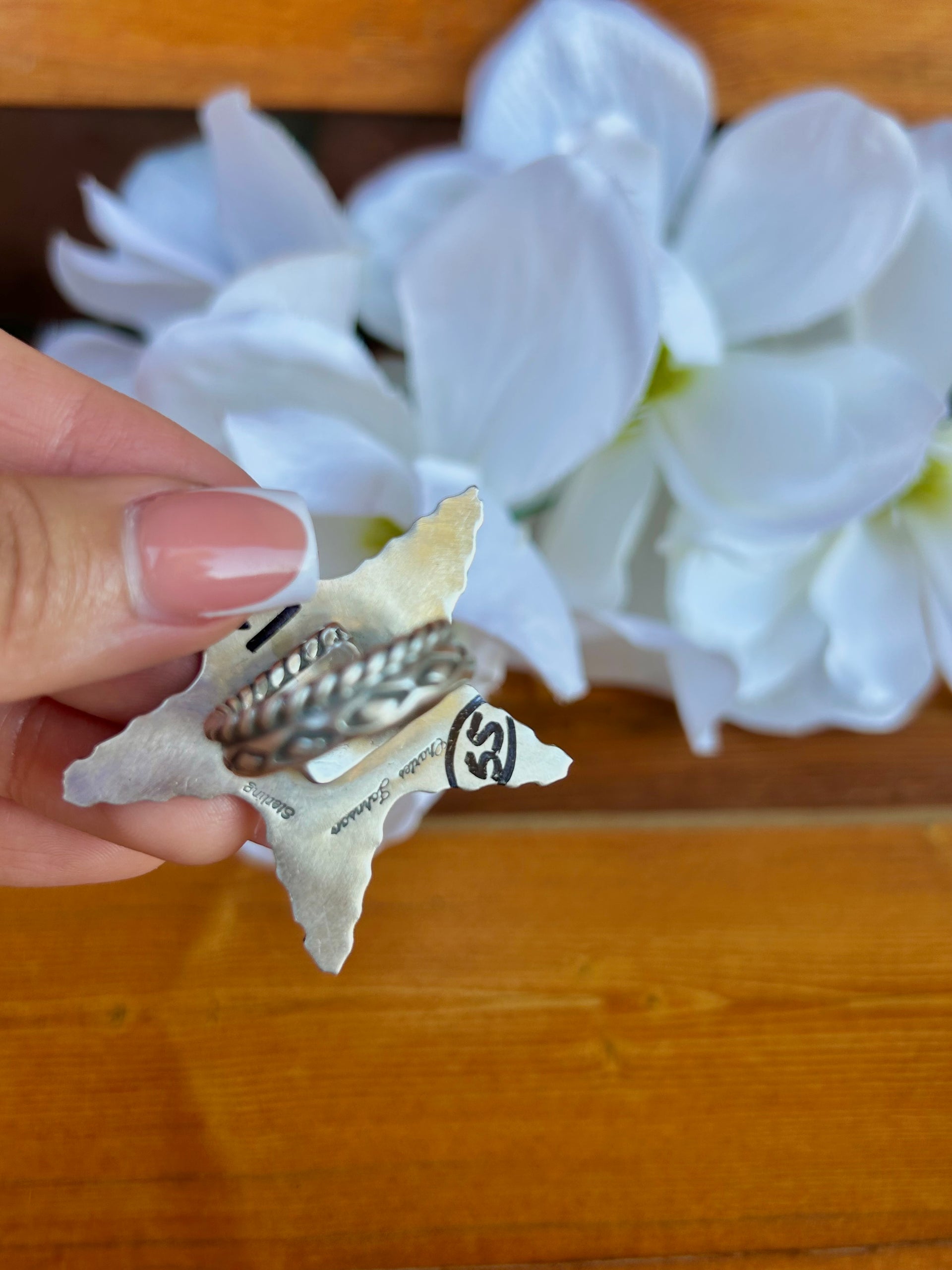 Charles Johnson Sonoran Mountain Turquoise & Sterling Silver Adjustable Ring