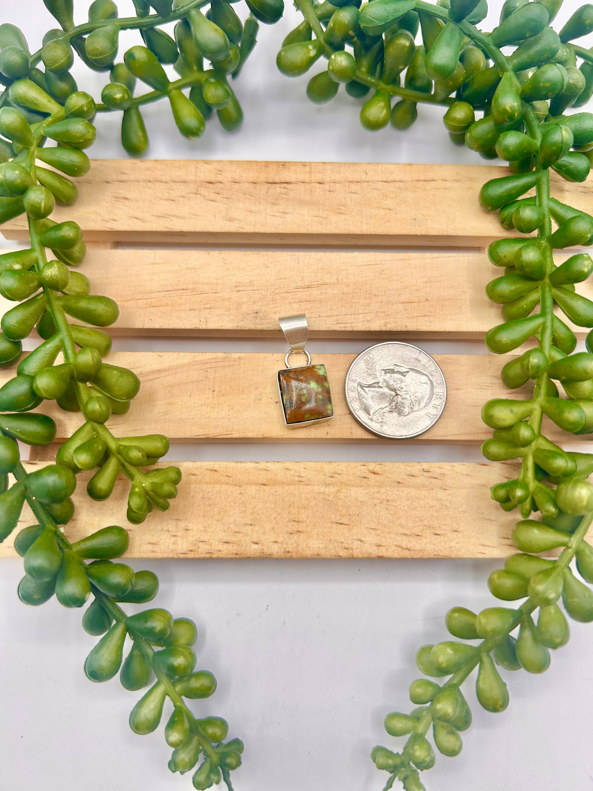 Navajo Iron Maiden & Sterling Silver Pendant