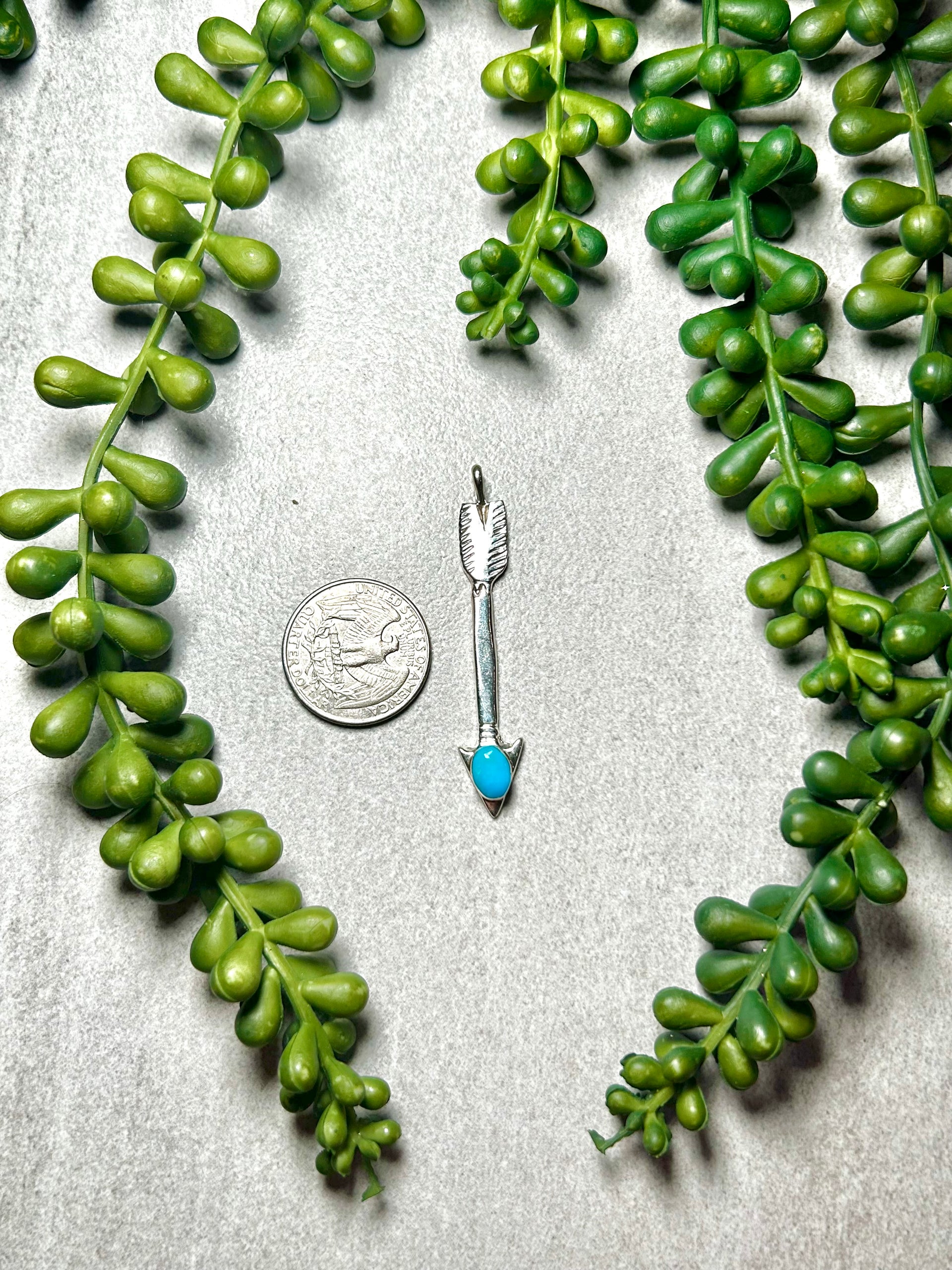 Joe Martinez Kingman Turquoise & Sterling Silver Pendant