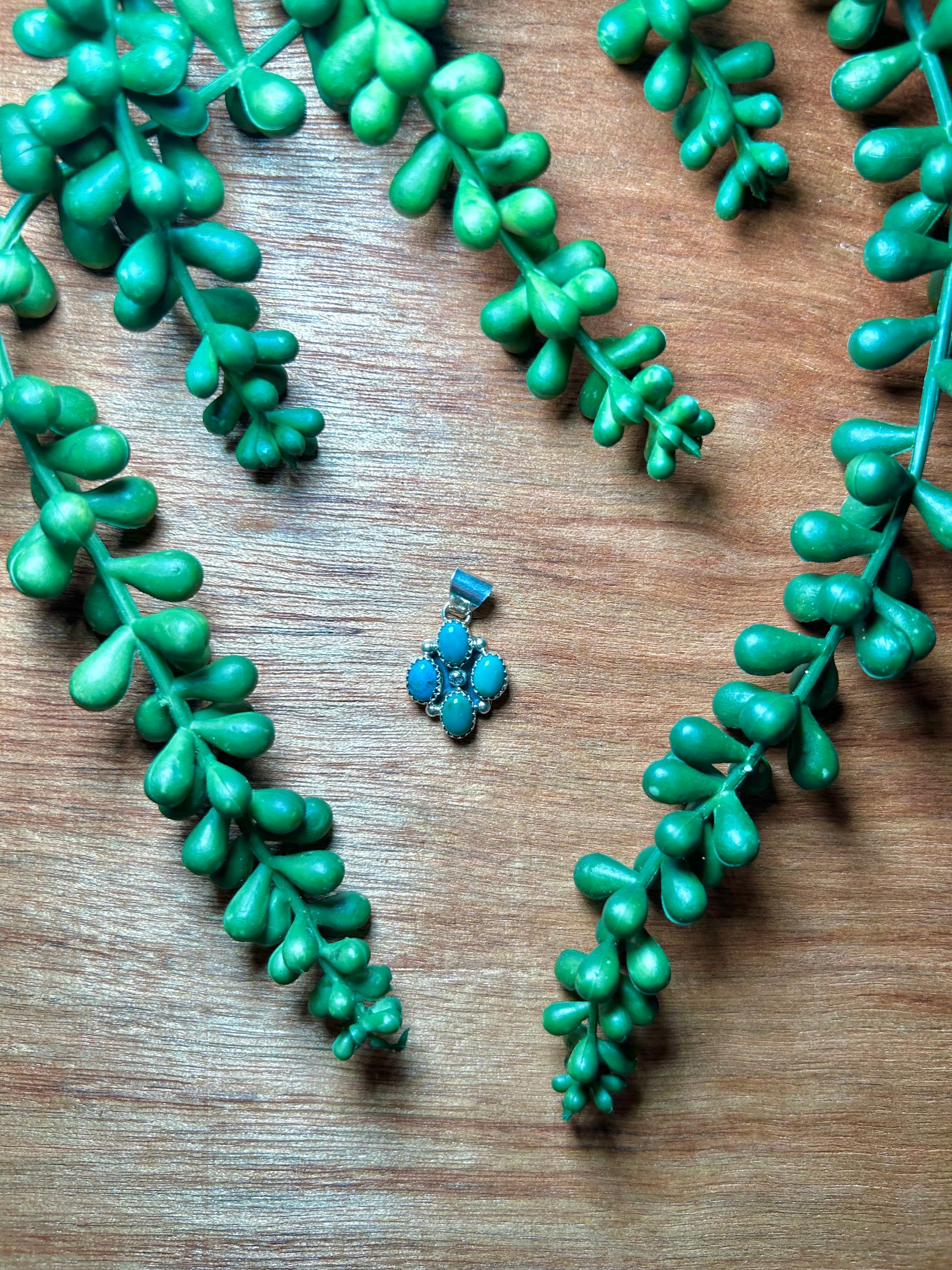 Pearline Spencer Kingman Turquoise & Sterling Silver Pendant