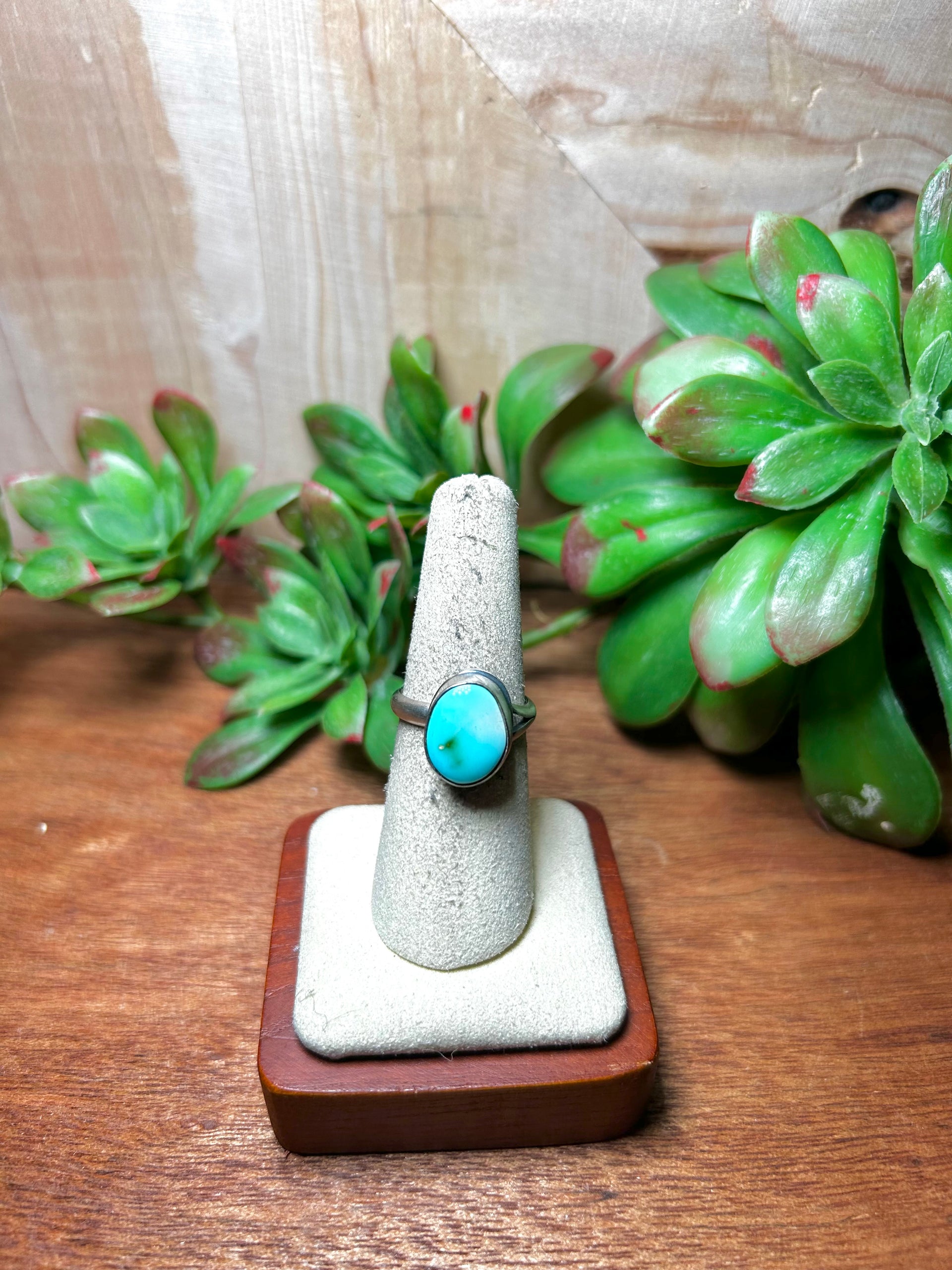 Scott Skeets Sonoran Gold Turquoise & Sterling Silver Adjustable Ring