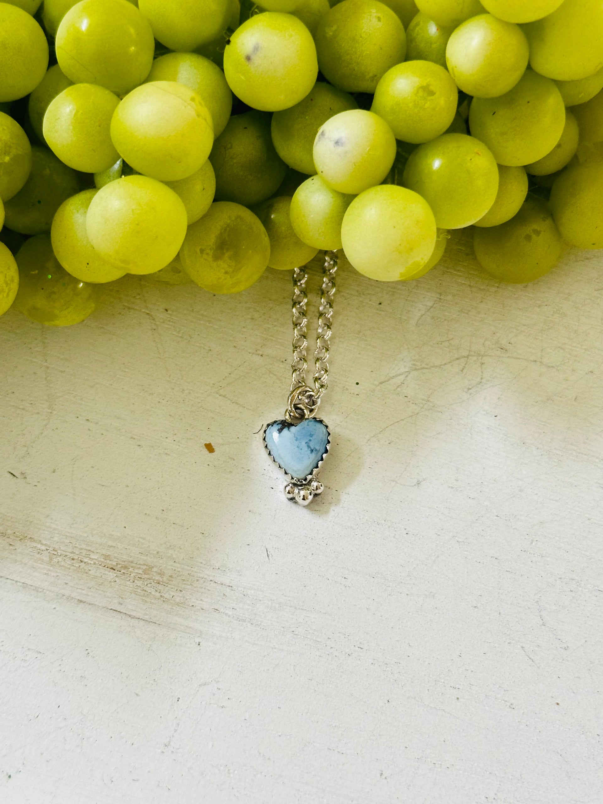 Southwest Handmade Golden Hills Turquoise & Sterling Silver Necklace