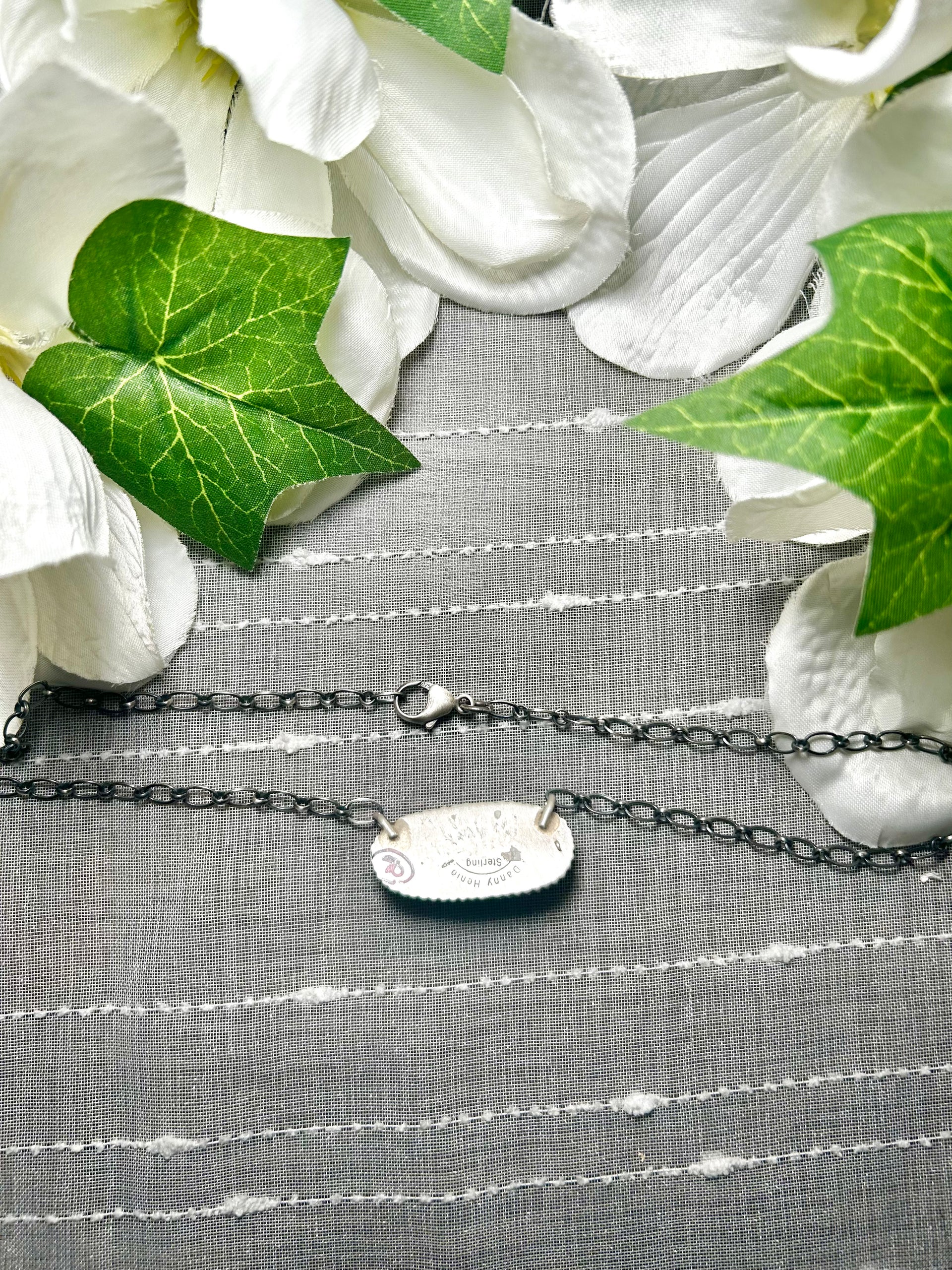 Danny Henio White Buffalo & Sterling Silver Necklace