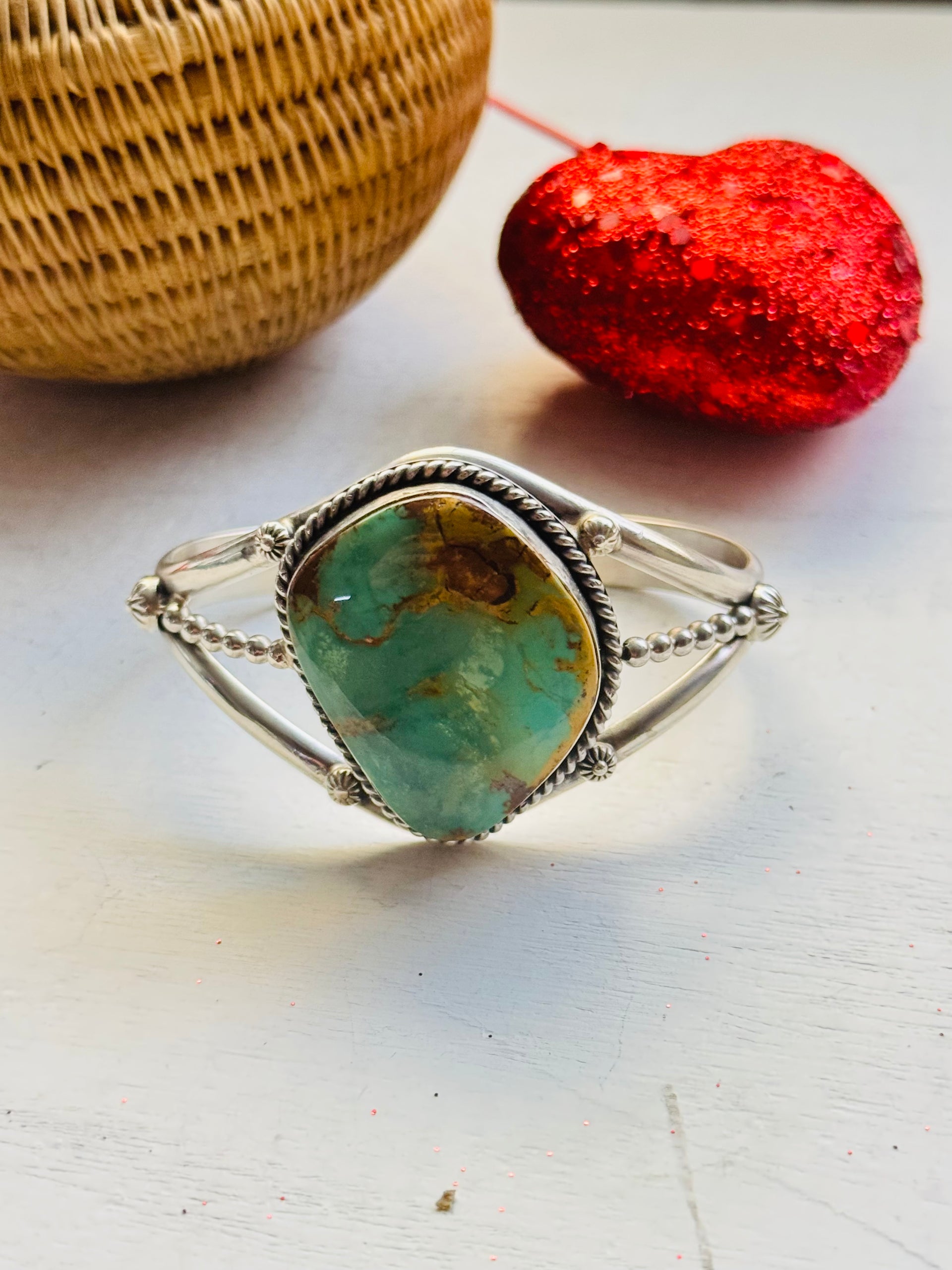 Boyd Ashley Royston Turquoise & Sterling Silver Cuff Bracelet