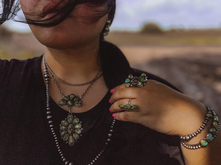 Lorenzo Juan Sonoran Mountain Turquoise & Sterling Silver Necklace