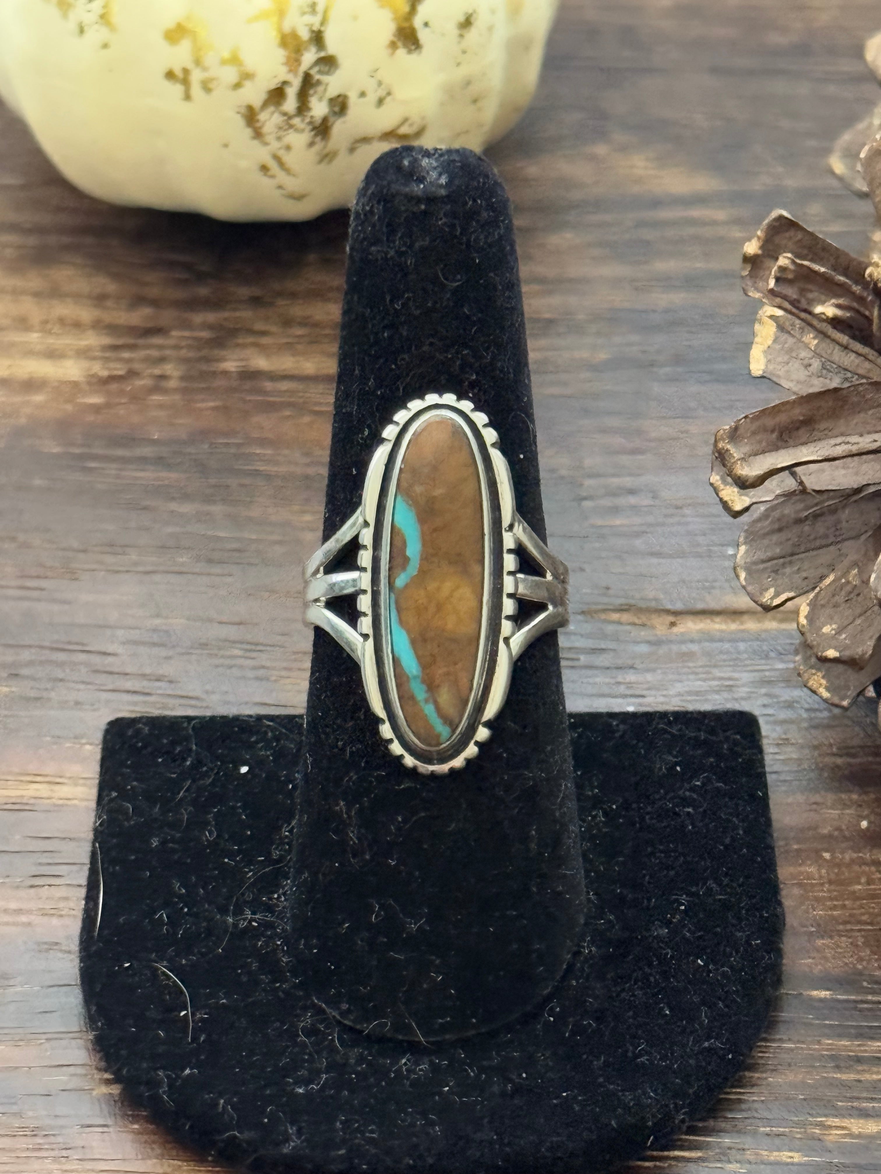 Navajo Made Turquoise & Sterling Silver Ring