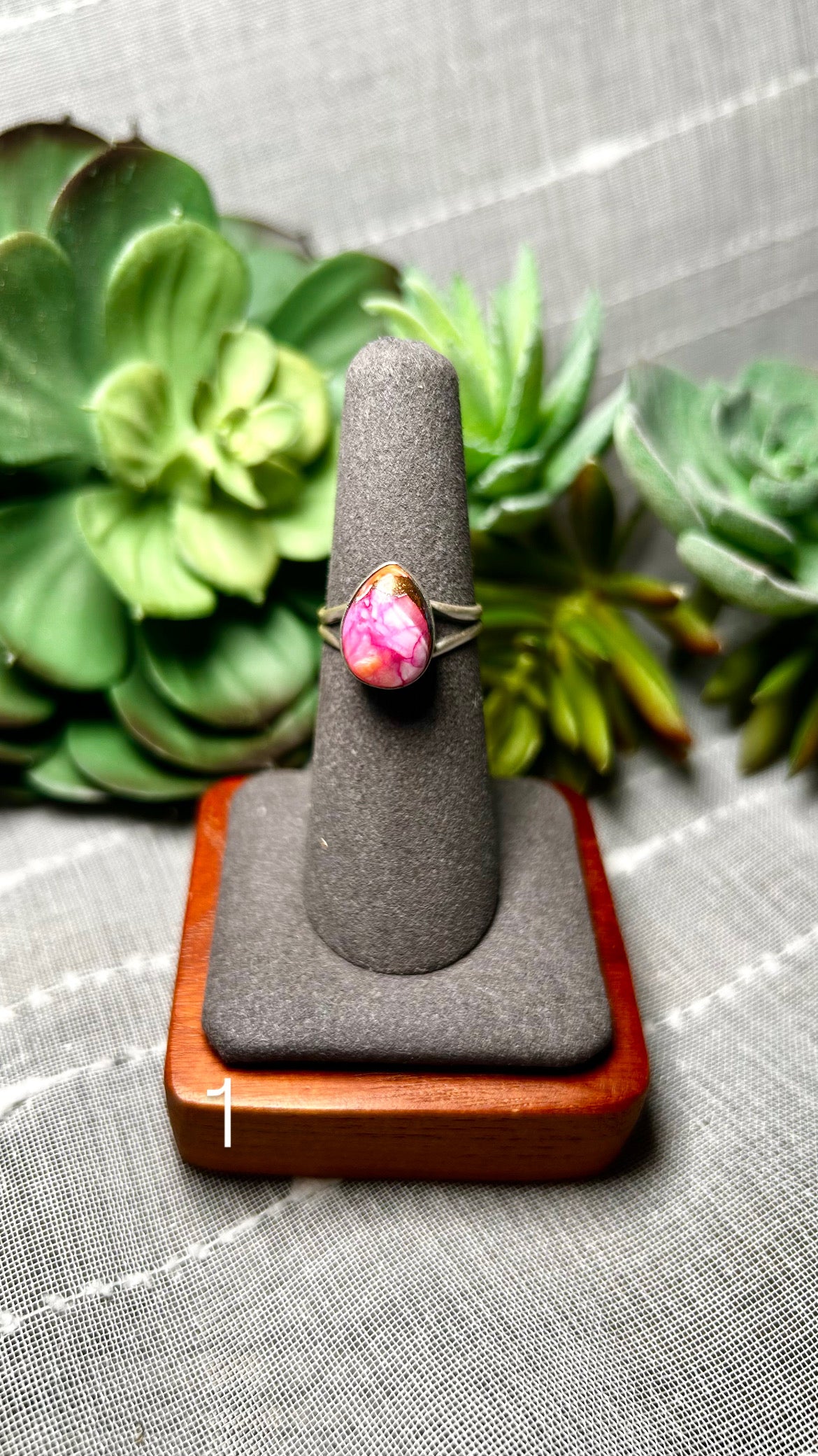 Navajo Made Mohave Turquoise & Sterling Silver Ring