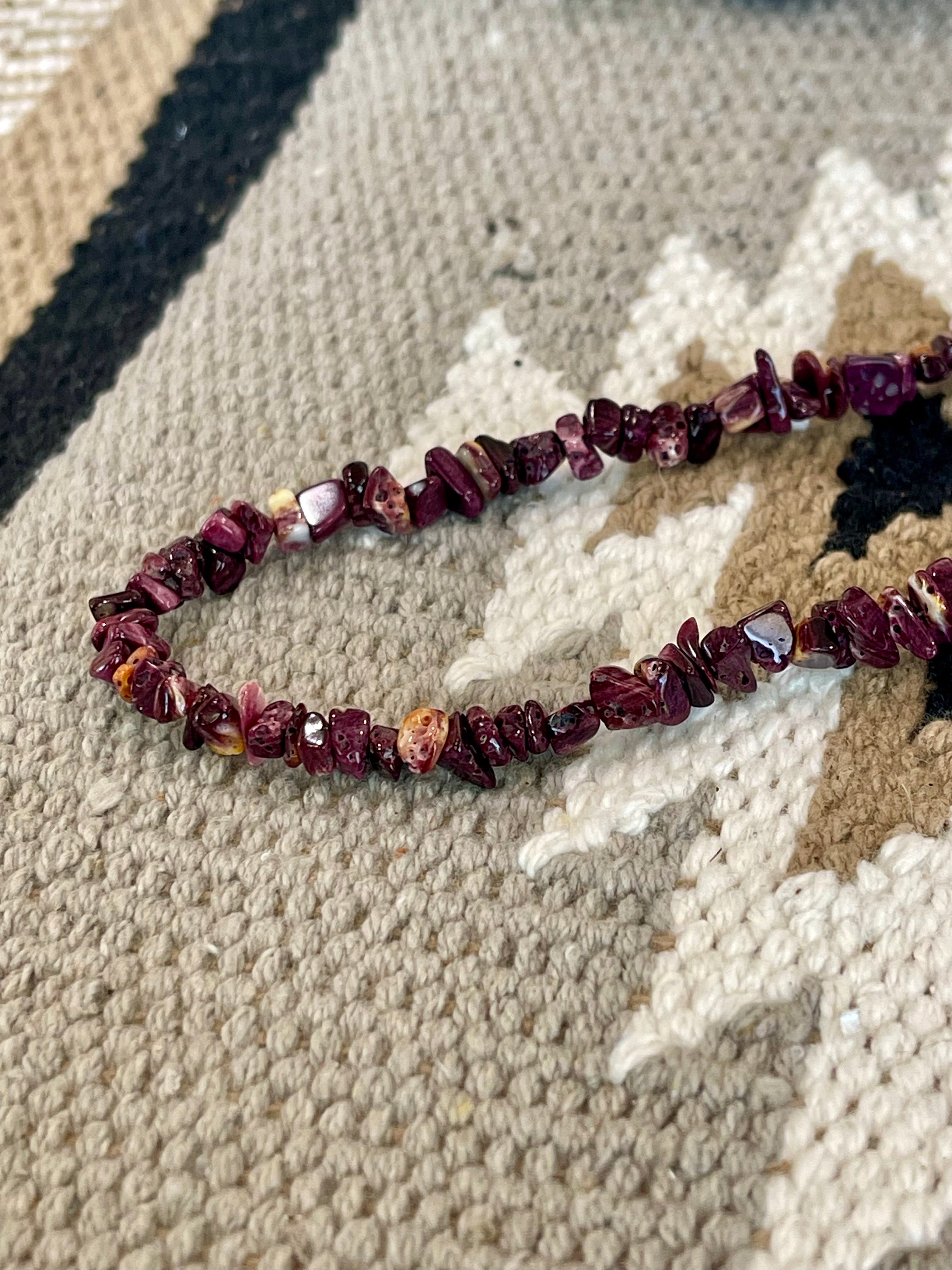 Southwest Handmade Purple Spiny Beaded Necklace