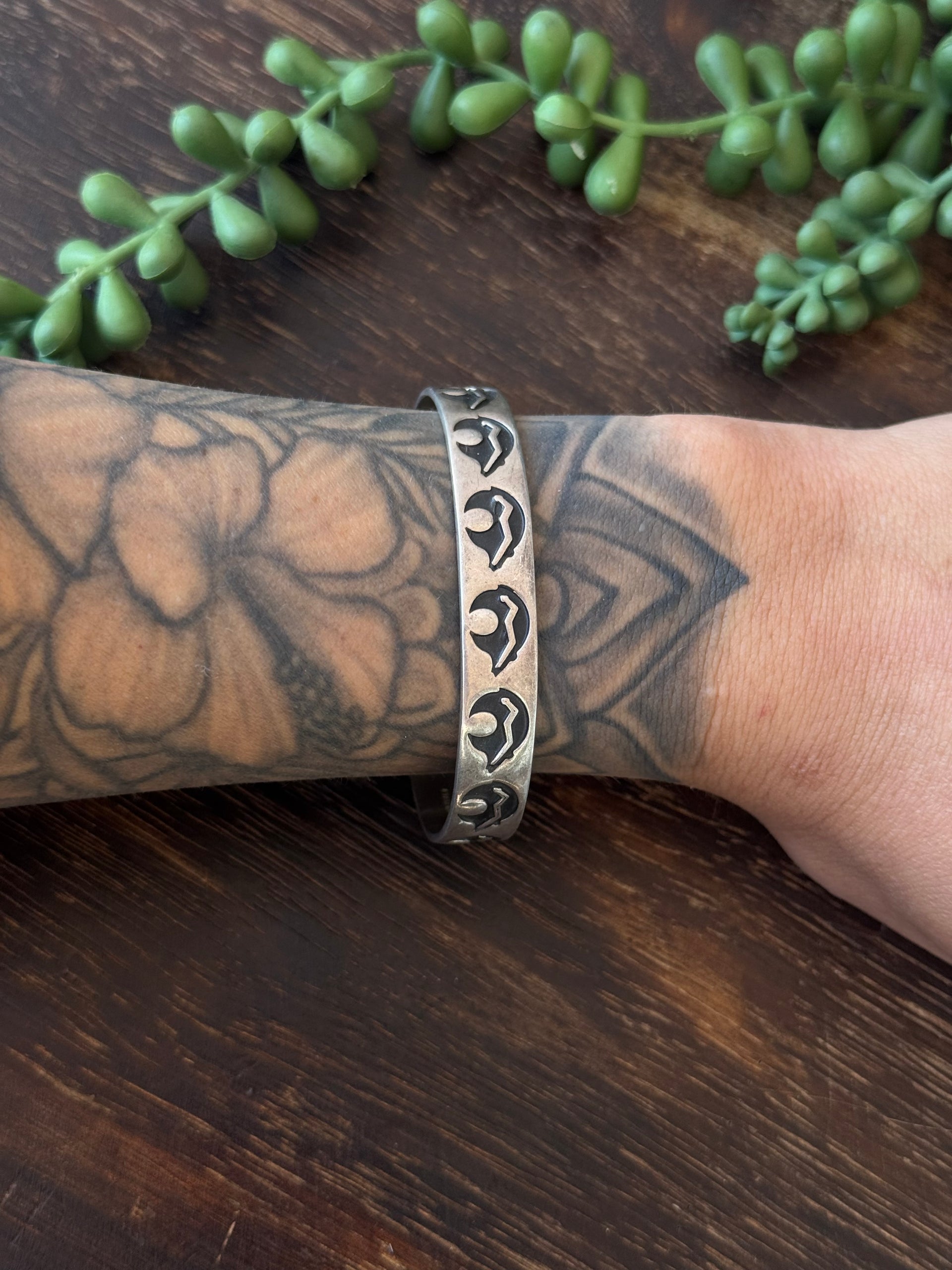 Navajo Made Sterling Silver Cuff Bracelet