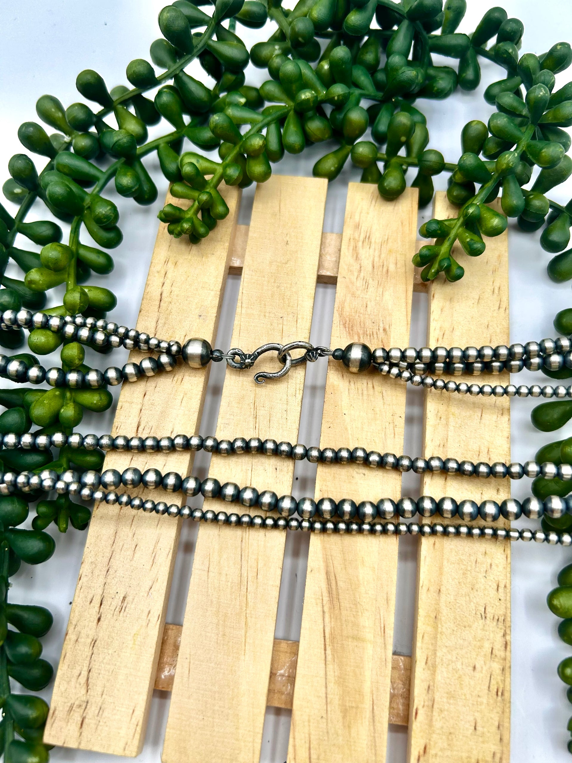 Navajo Strung 3,4,5 MM Sterling Silver