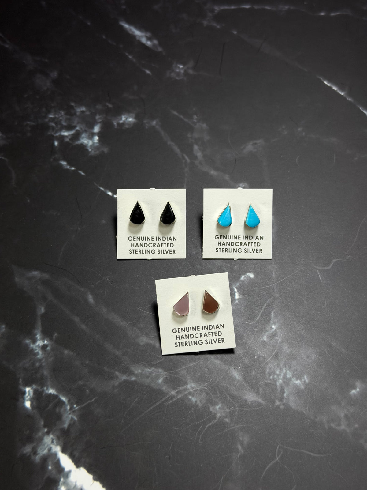Navajo Made Sterling Silver Post Earrings