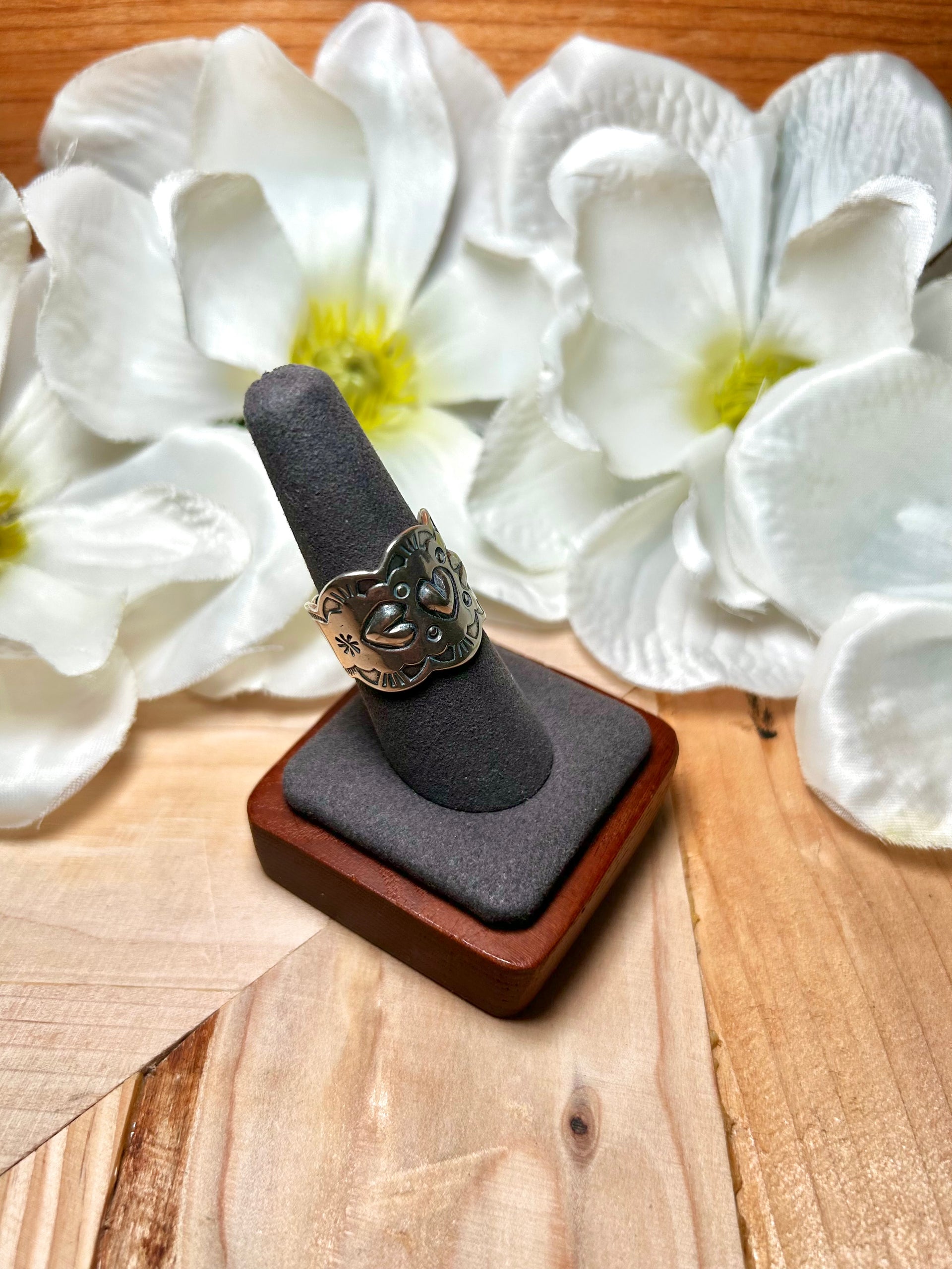Navajo Made Sterling Silver Ring Size 8.25