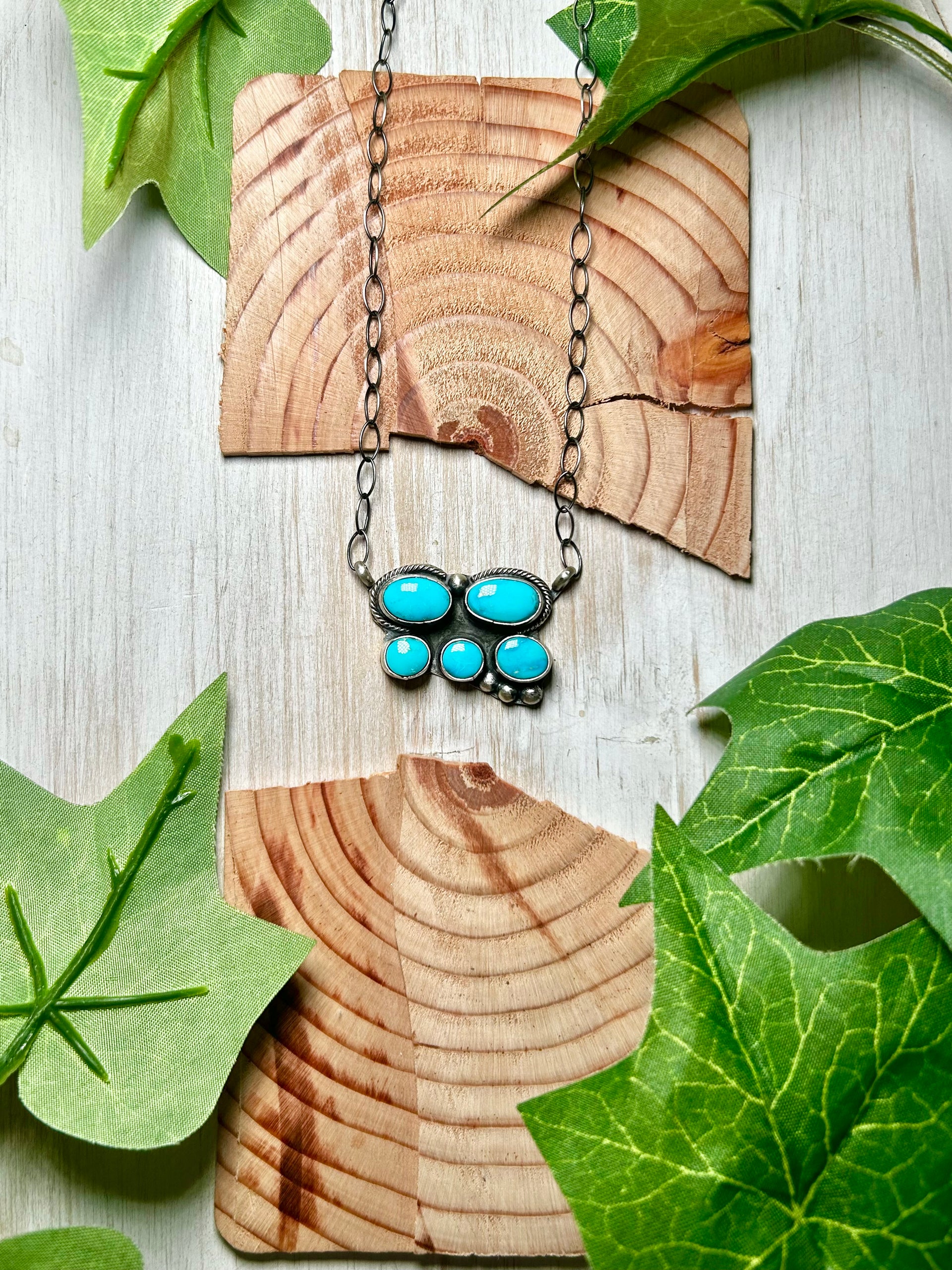 Talia Benally Blue Ridge Turquoise & Sterling Silver Necklace