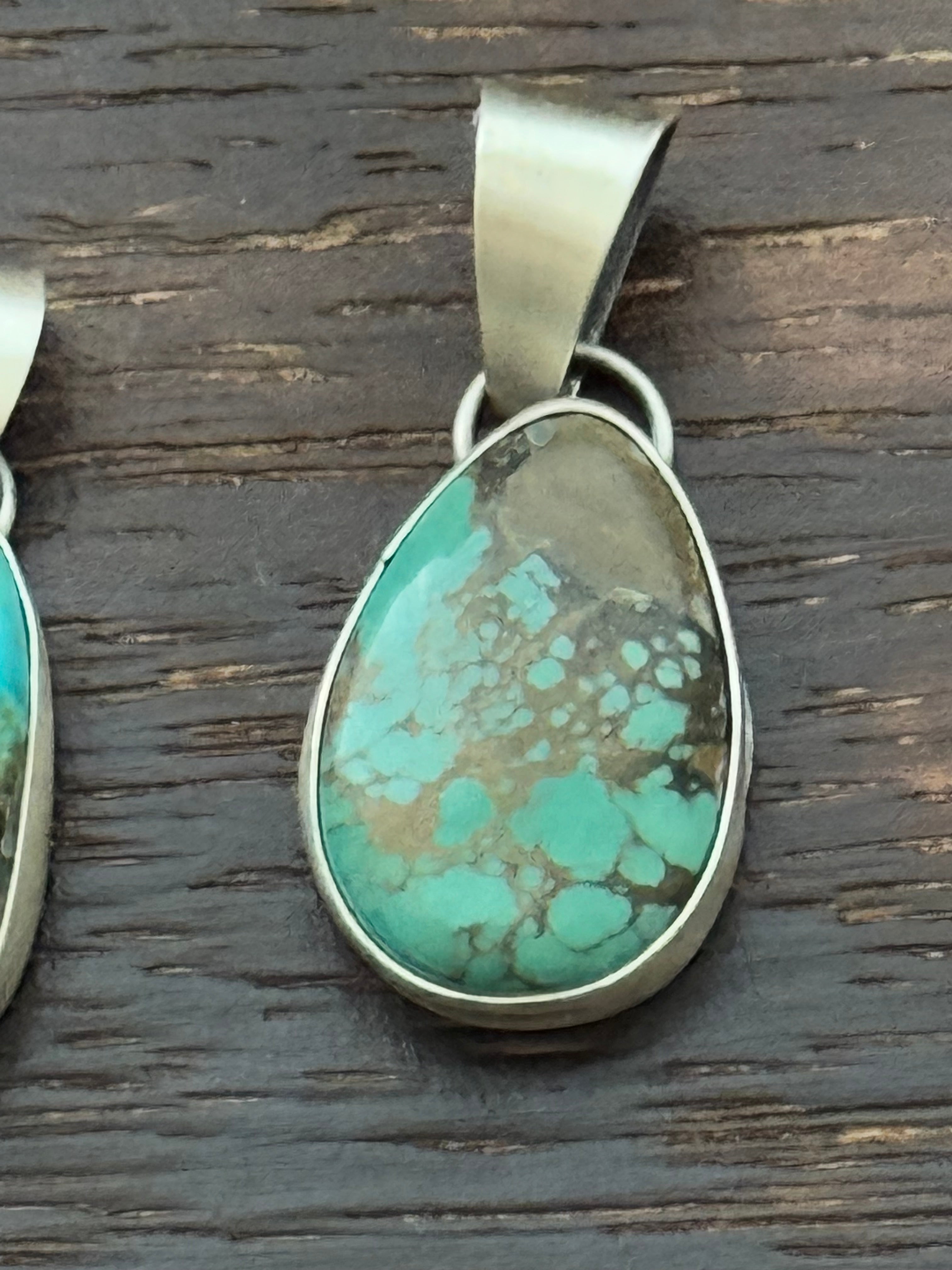 Navajo Made Royston Turquoise & Sterling Silver Pendant