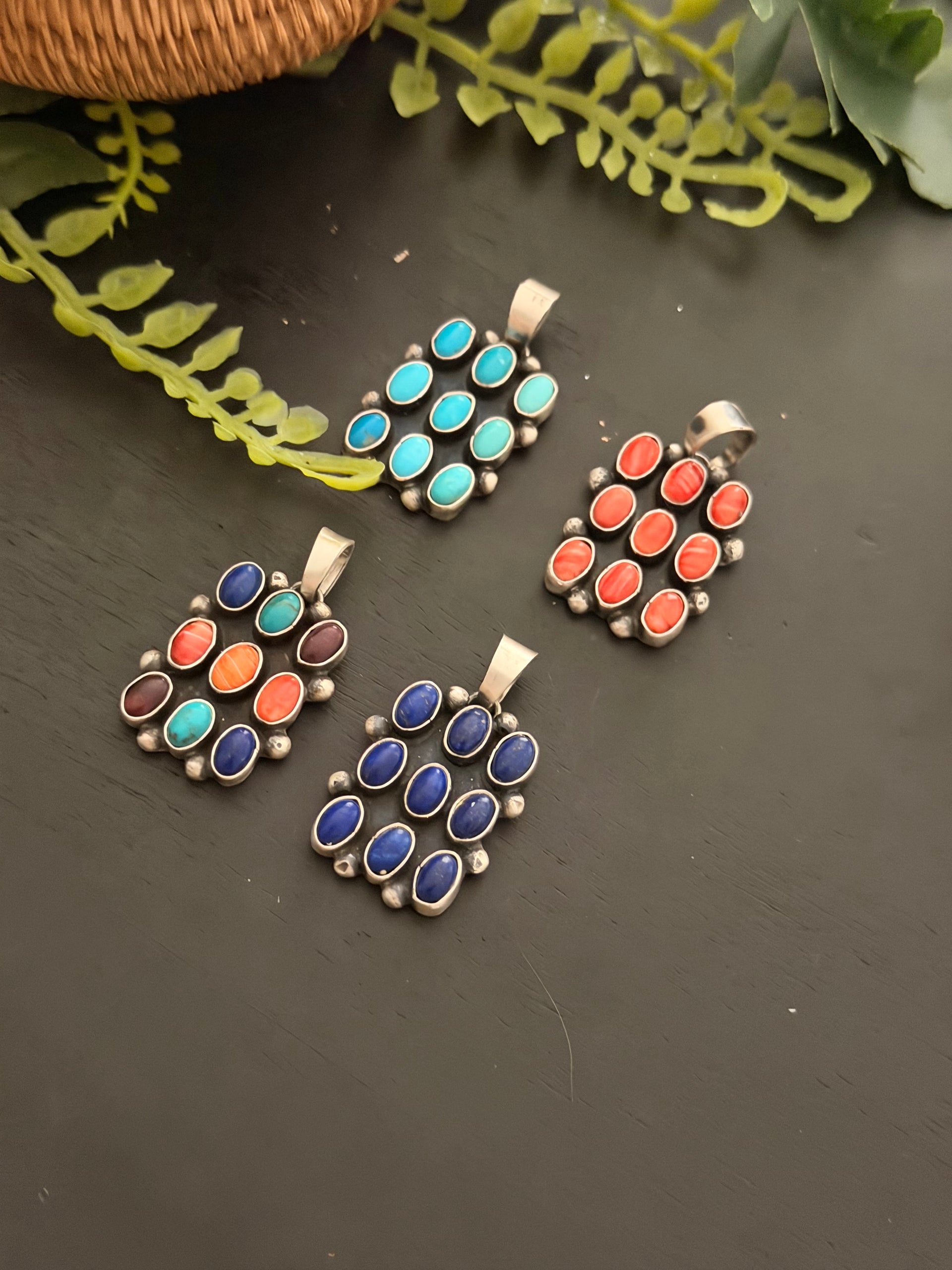Jameson Garcia Sterling Silver Cluster Pendants