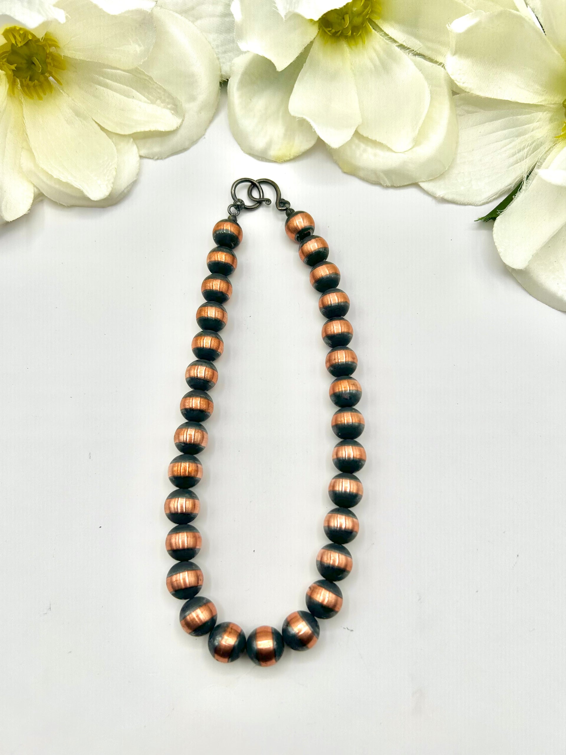 Navajo Made Strung 12 MM Copper Necklace