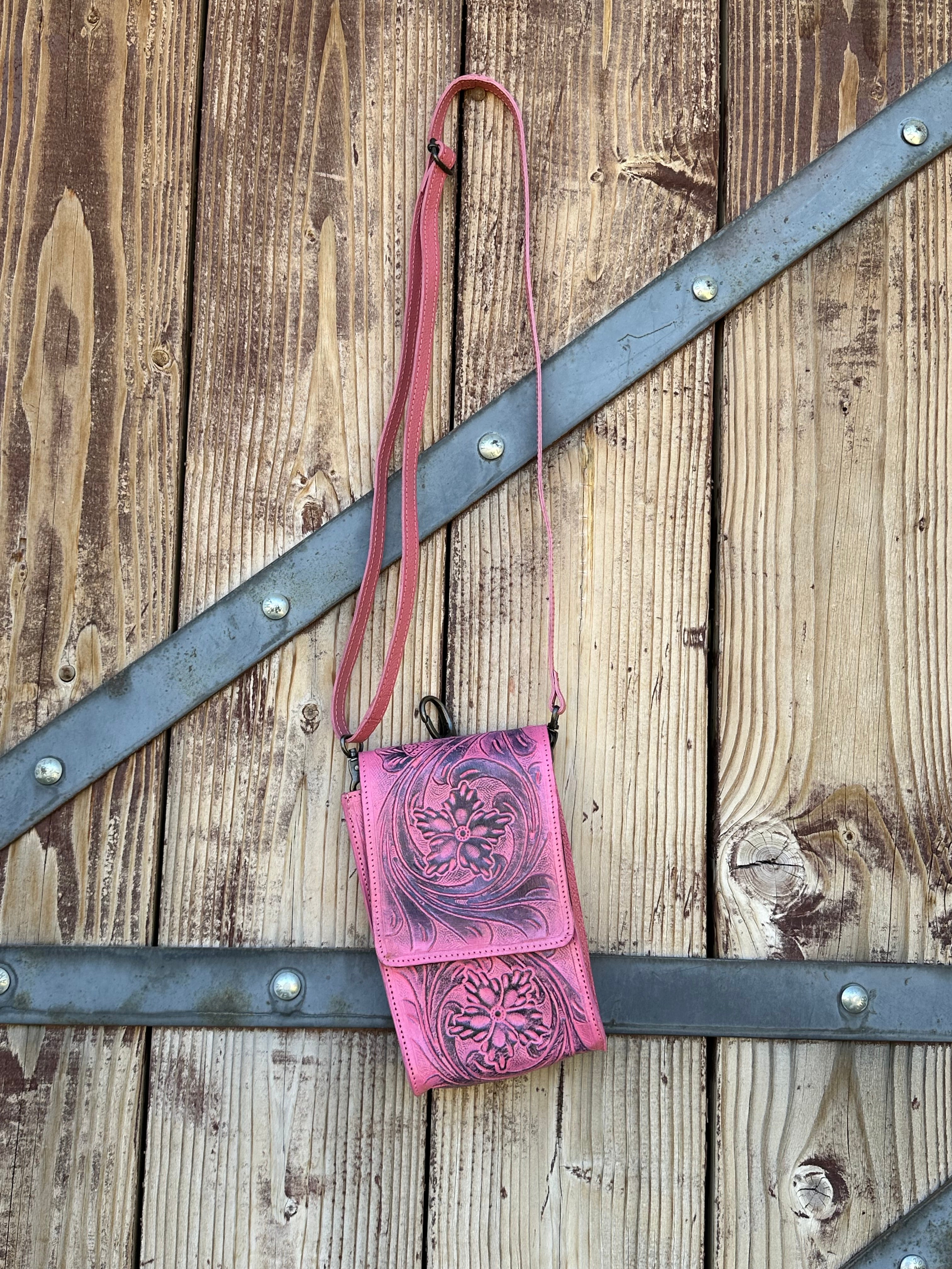 Genuine Tooled Leather Purse