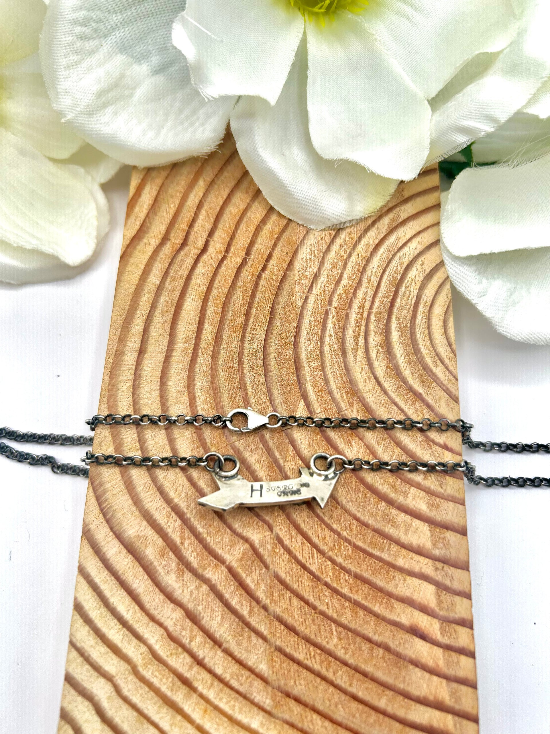 Navajo Made Mother of Pearl & Sterling Silver Necklace