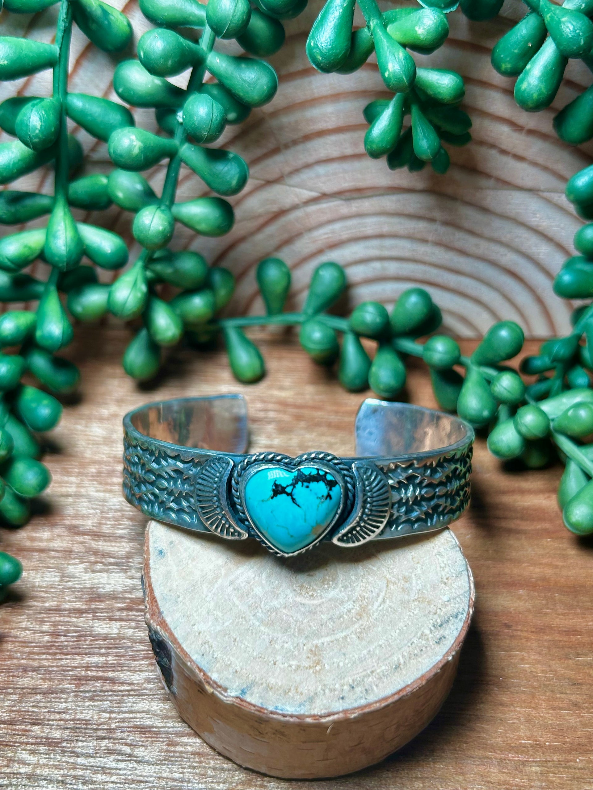 Sunshine Reeves Kingman Turquoise & Sterling Silver Cuff Bracelet