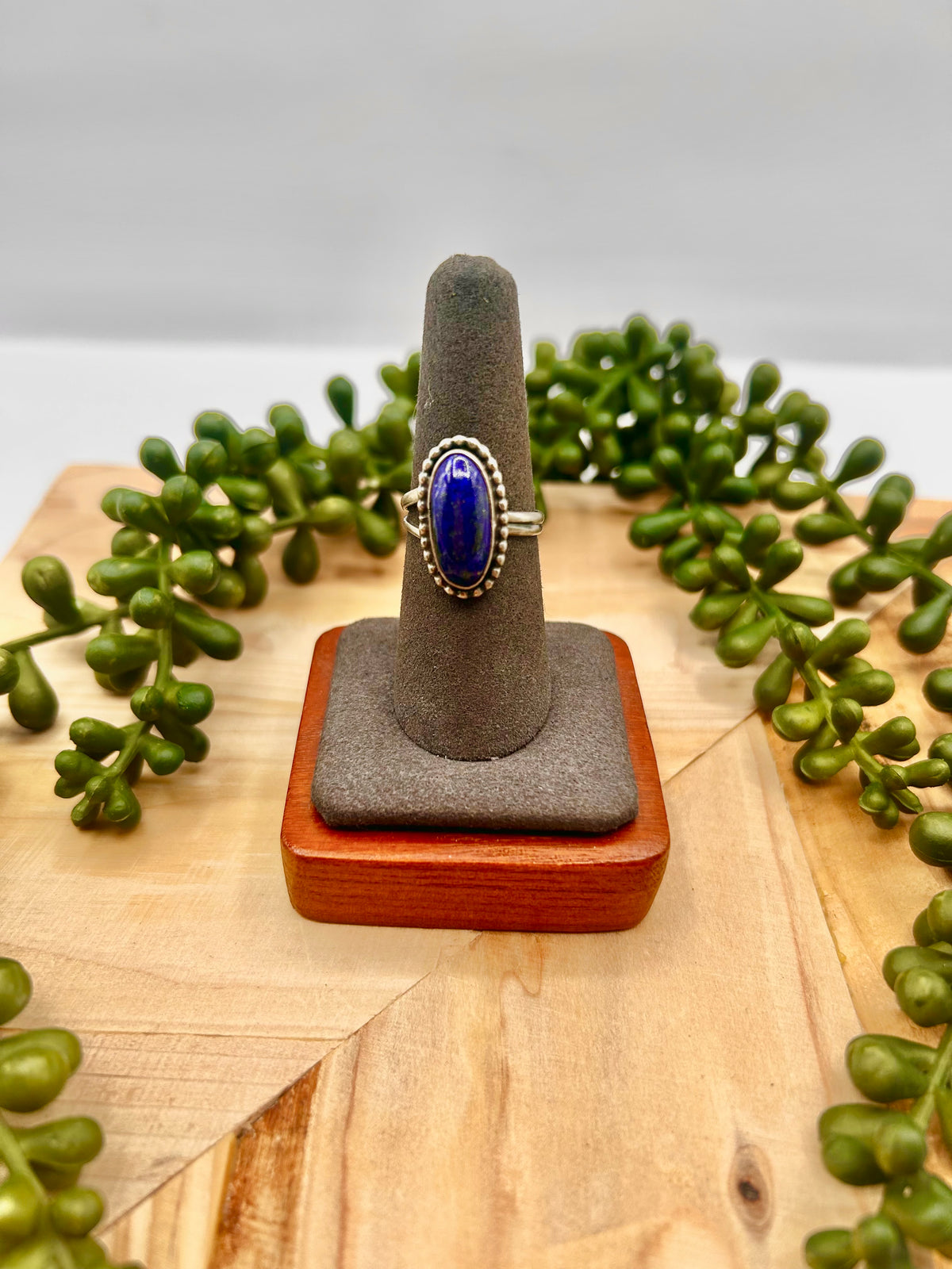Danny Henio Made Lapis & Sterling Silver Adjustable  Ring